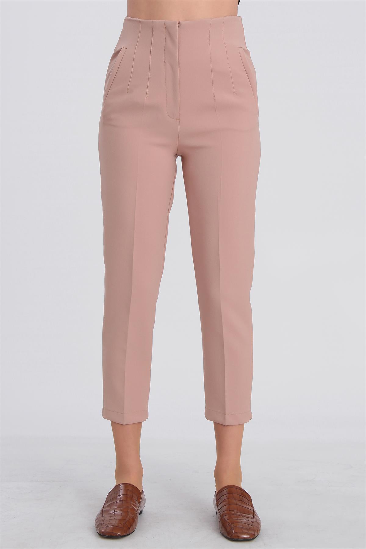 50109 PENSLİ HAVUÇ PANTOLON CAMEL