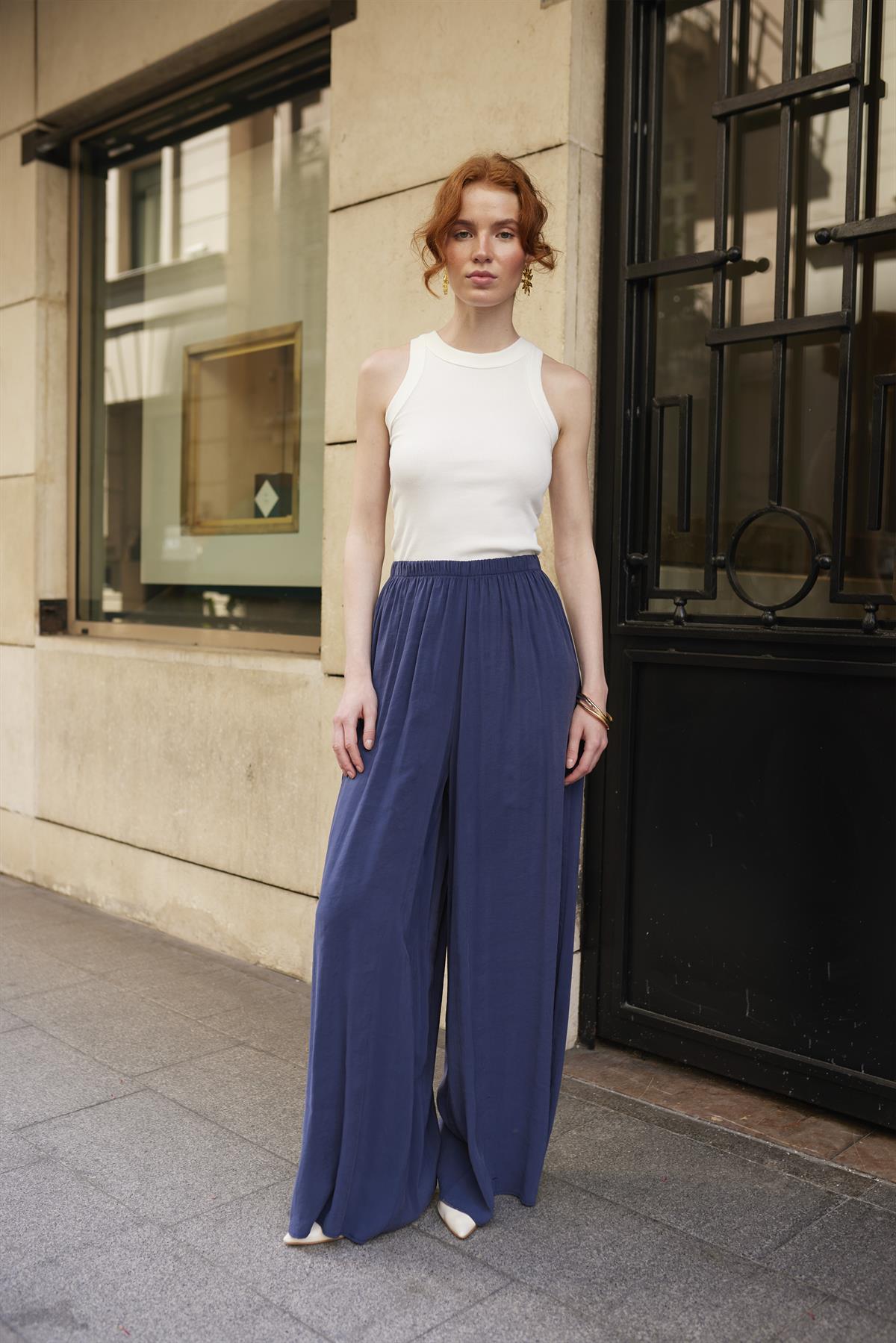 50979 LASTİKLİ PANTOLON LACİVERT