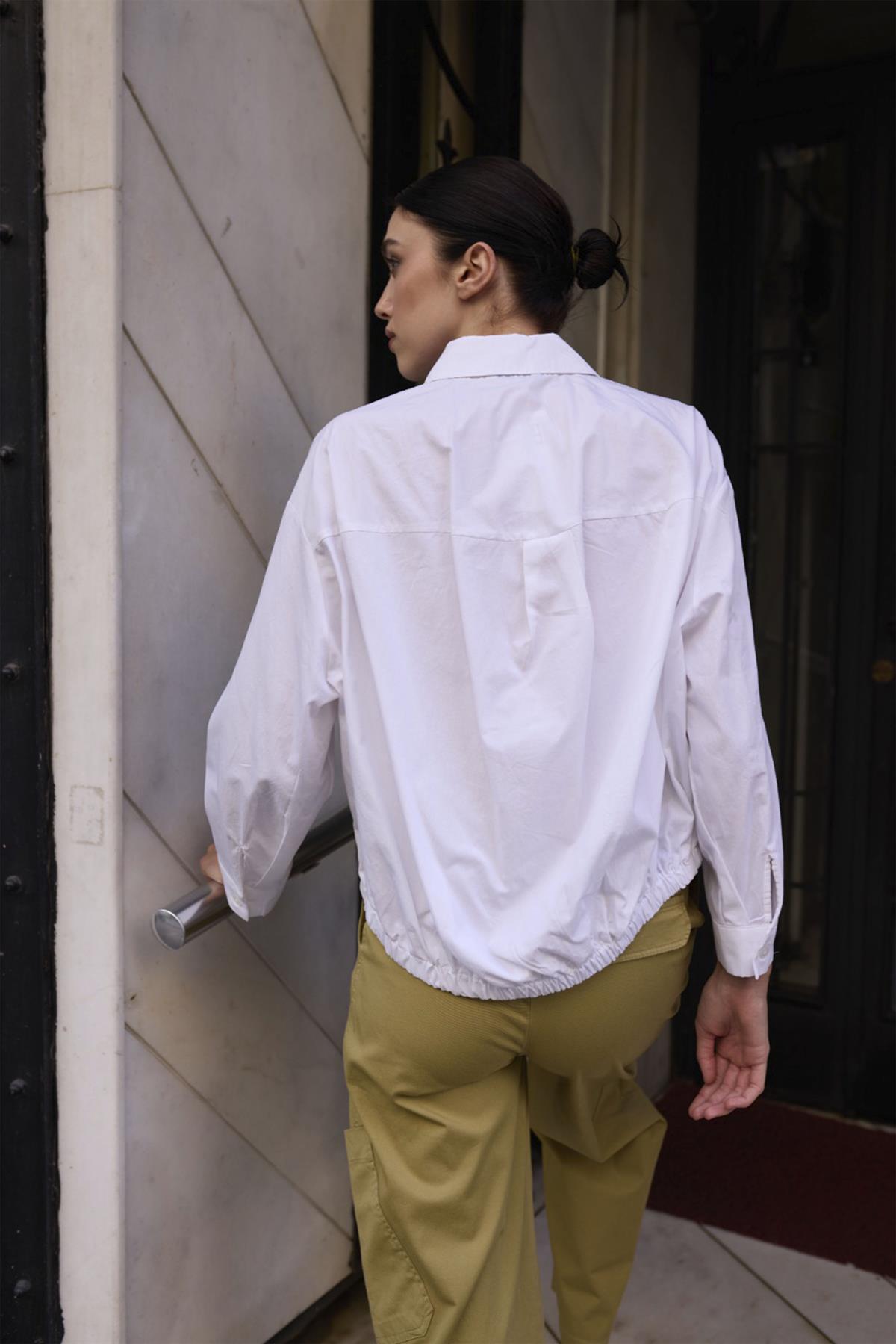 4993 POPLİN GÖMLEK BEYAZ