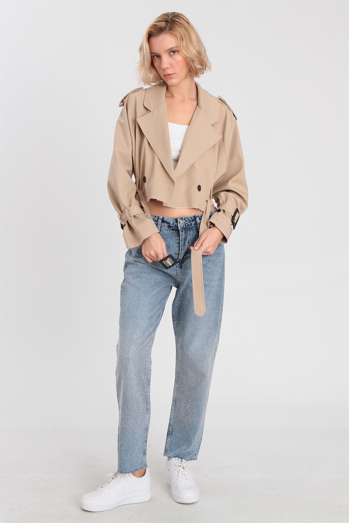 9306 REGLAN KISA CEKET BEJ