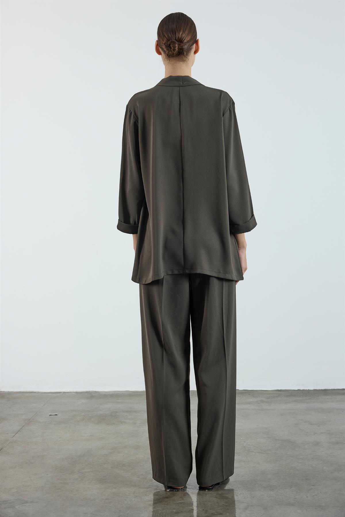 9564 ŞAL YAKA CEKET HAKİ