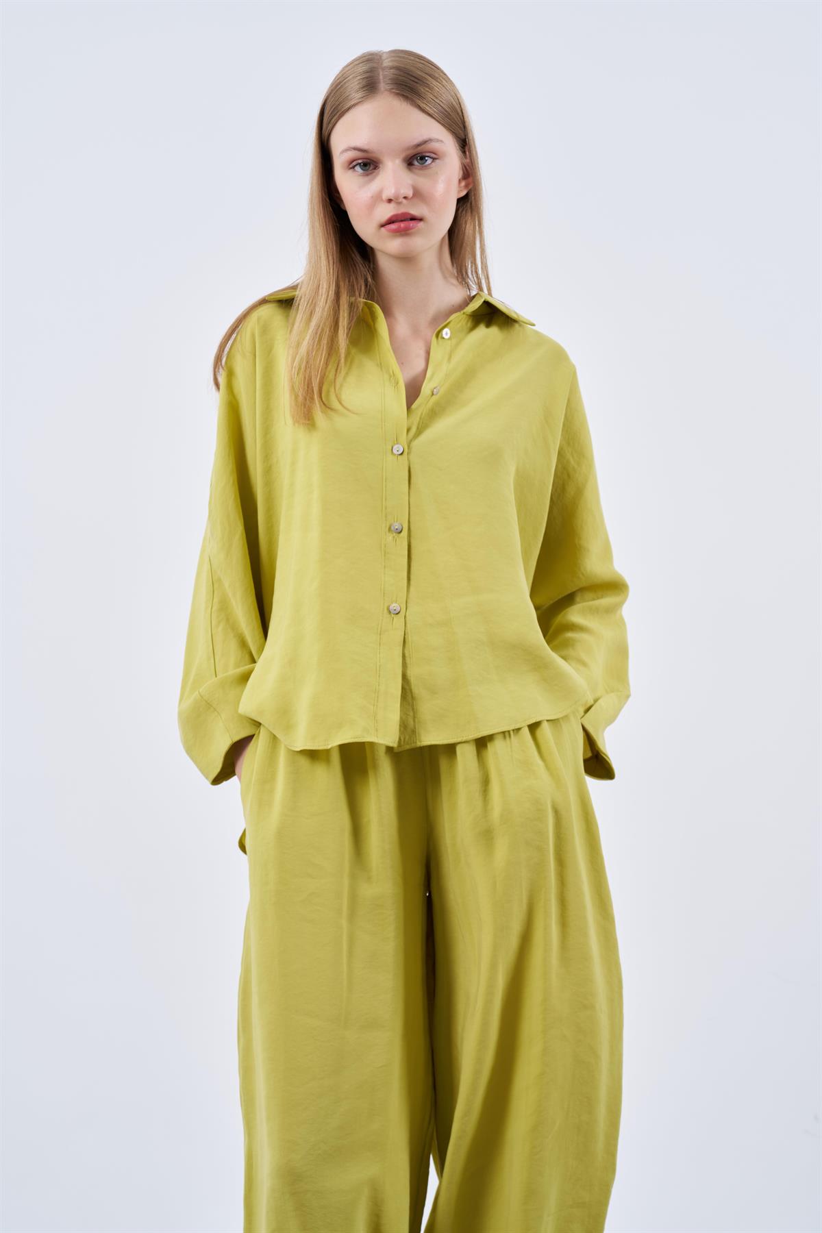 50957 GÖMLEK PANTOLON TAKIM HARDAL