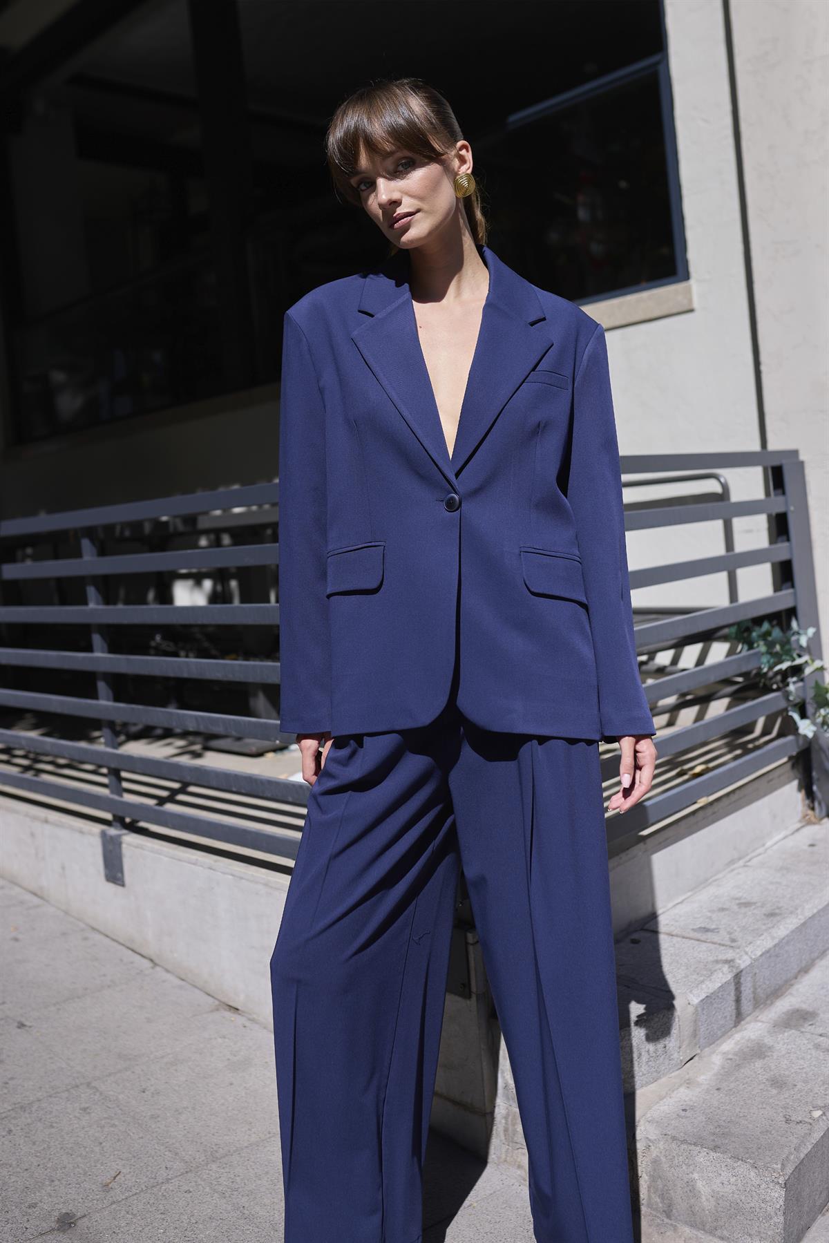 9615 POLİVİSKON CEKET LACİVERT