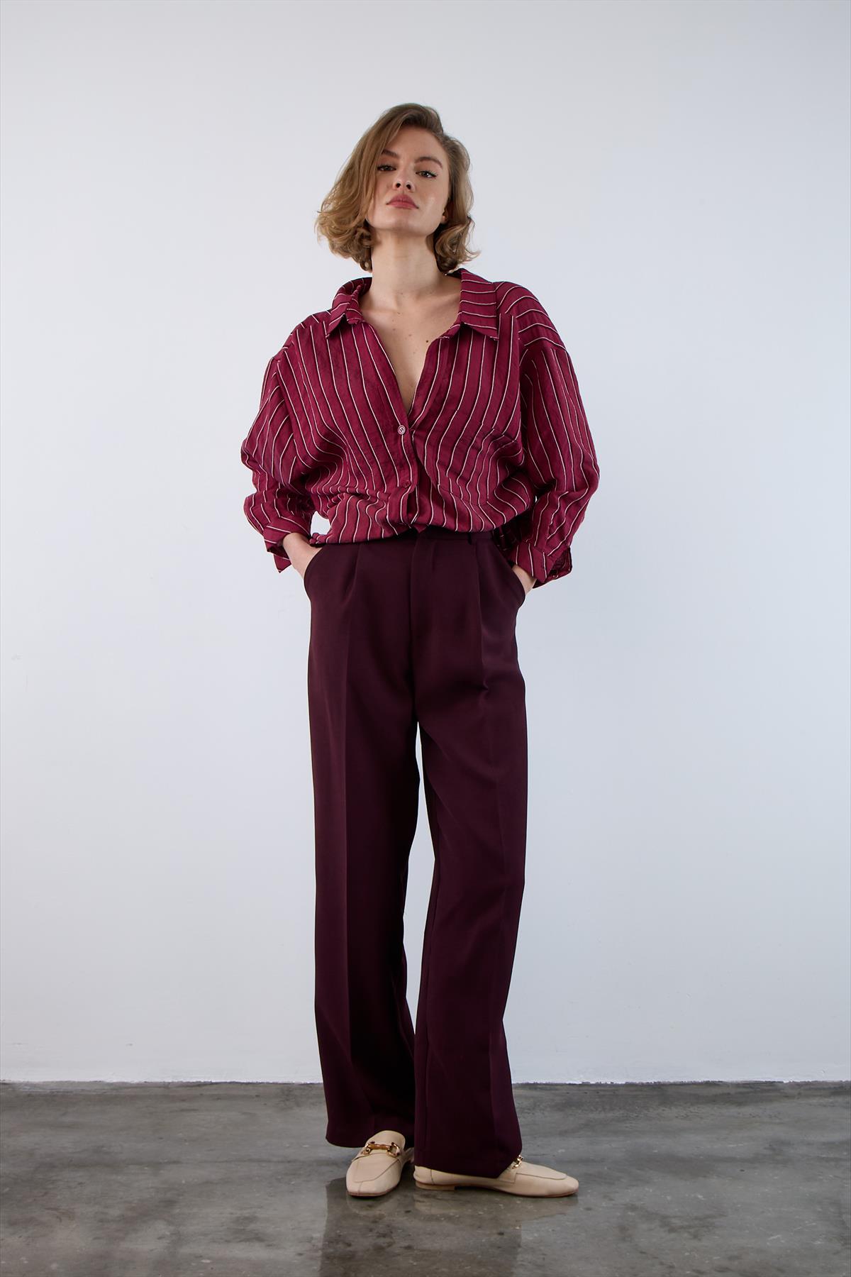 51024 PANTOLON BORDO