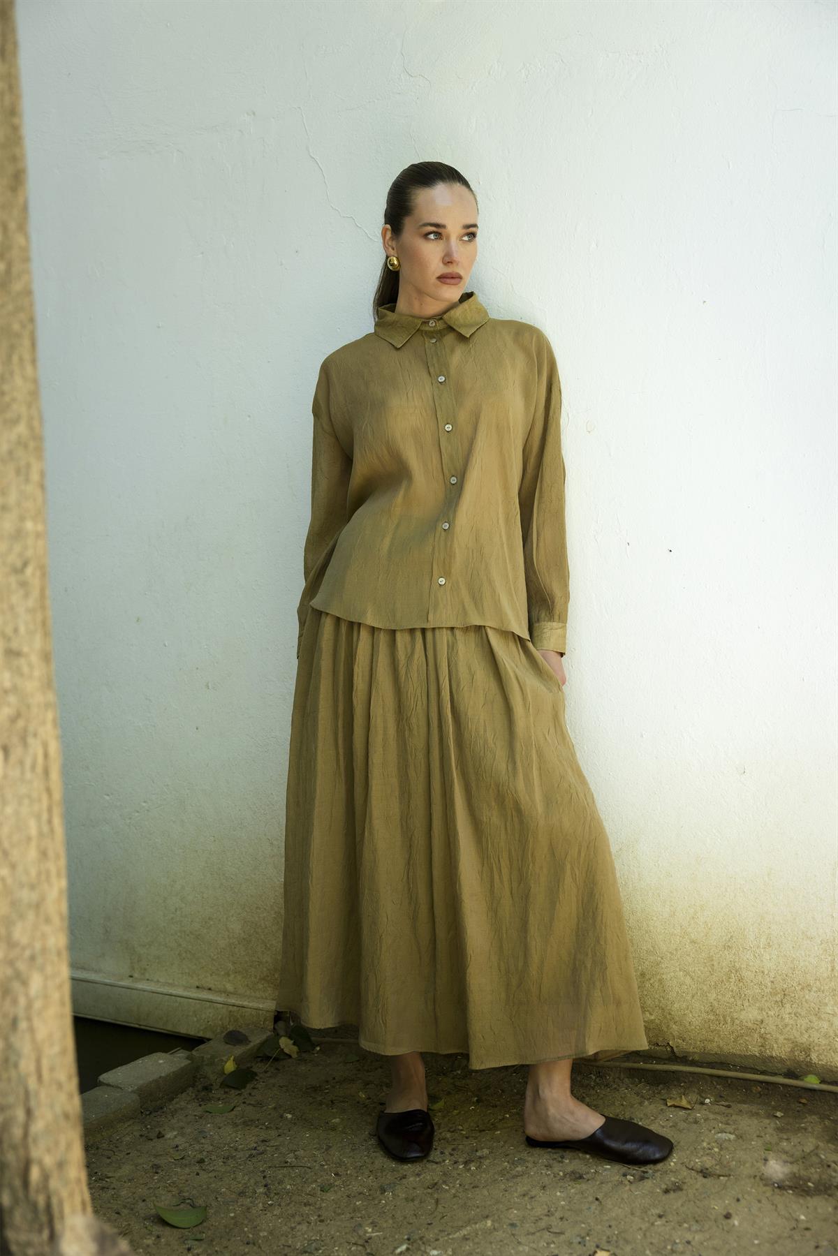 51159 GÖMLEK ETEK TAKIM OLİVE