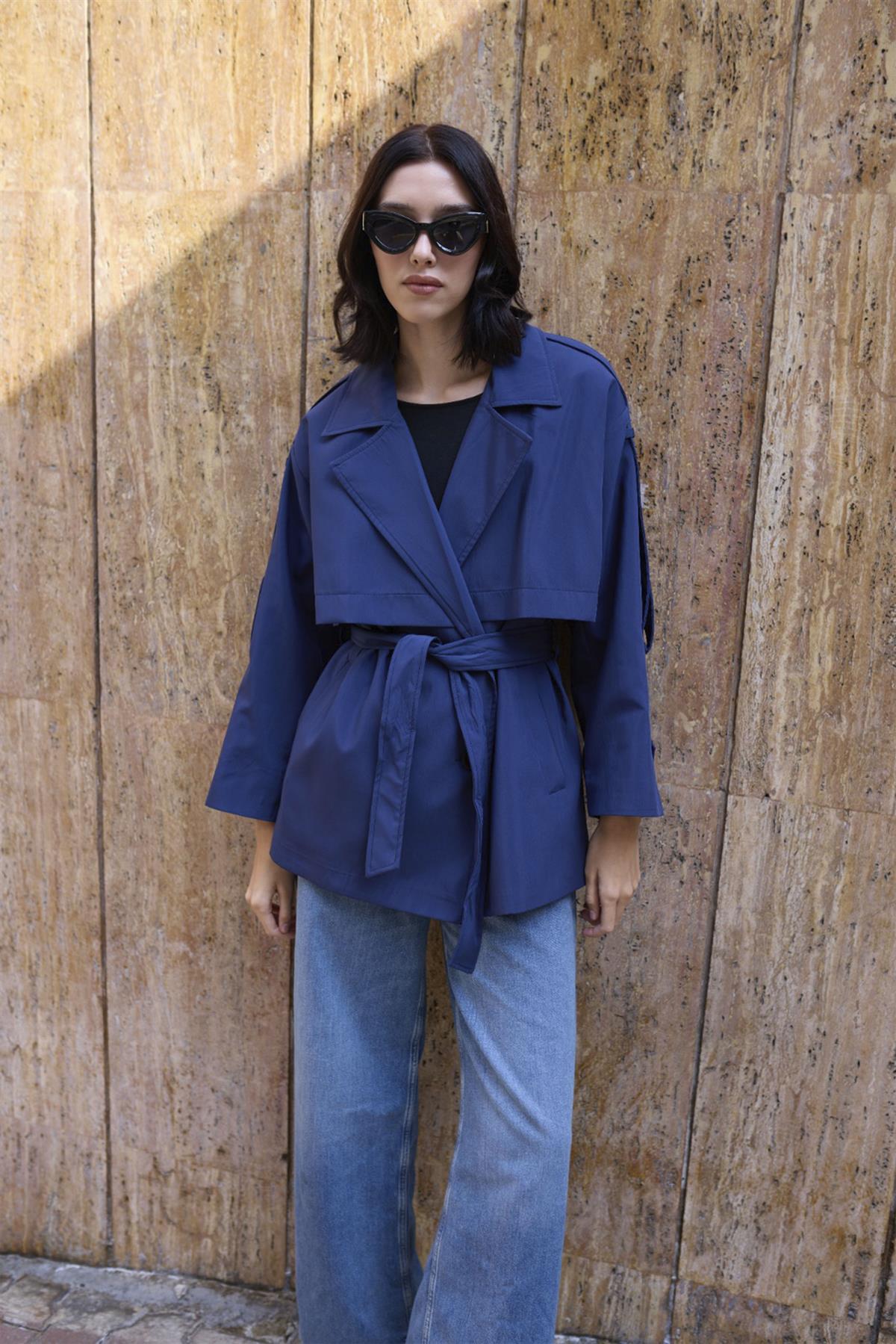 9646 TRENÇ LACİVERT