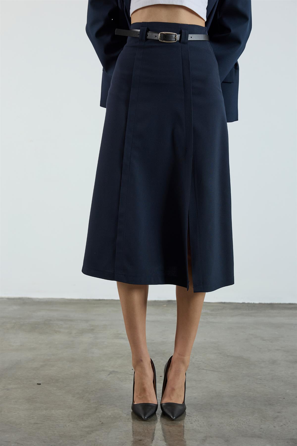 3274 ALLERLİ ETEK LACİVERT