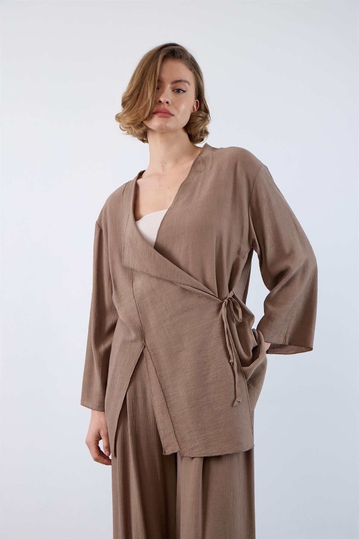 51109 KİMONO TAKIM VİZON