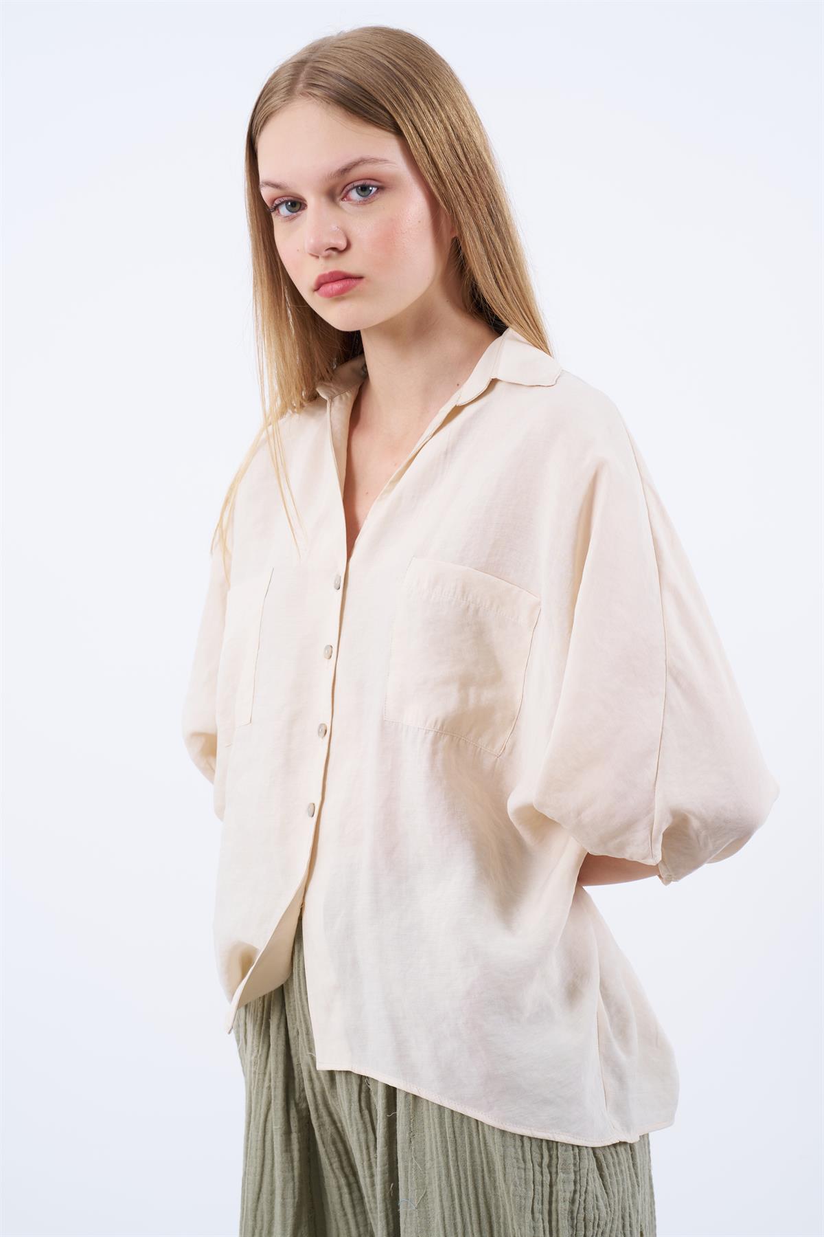 4925 OVERSIZE GÖMLEK TAŞ