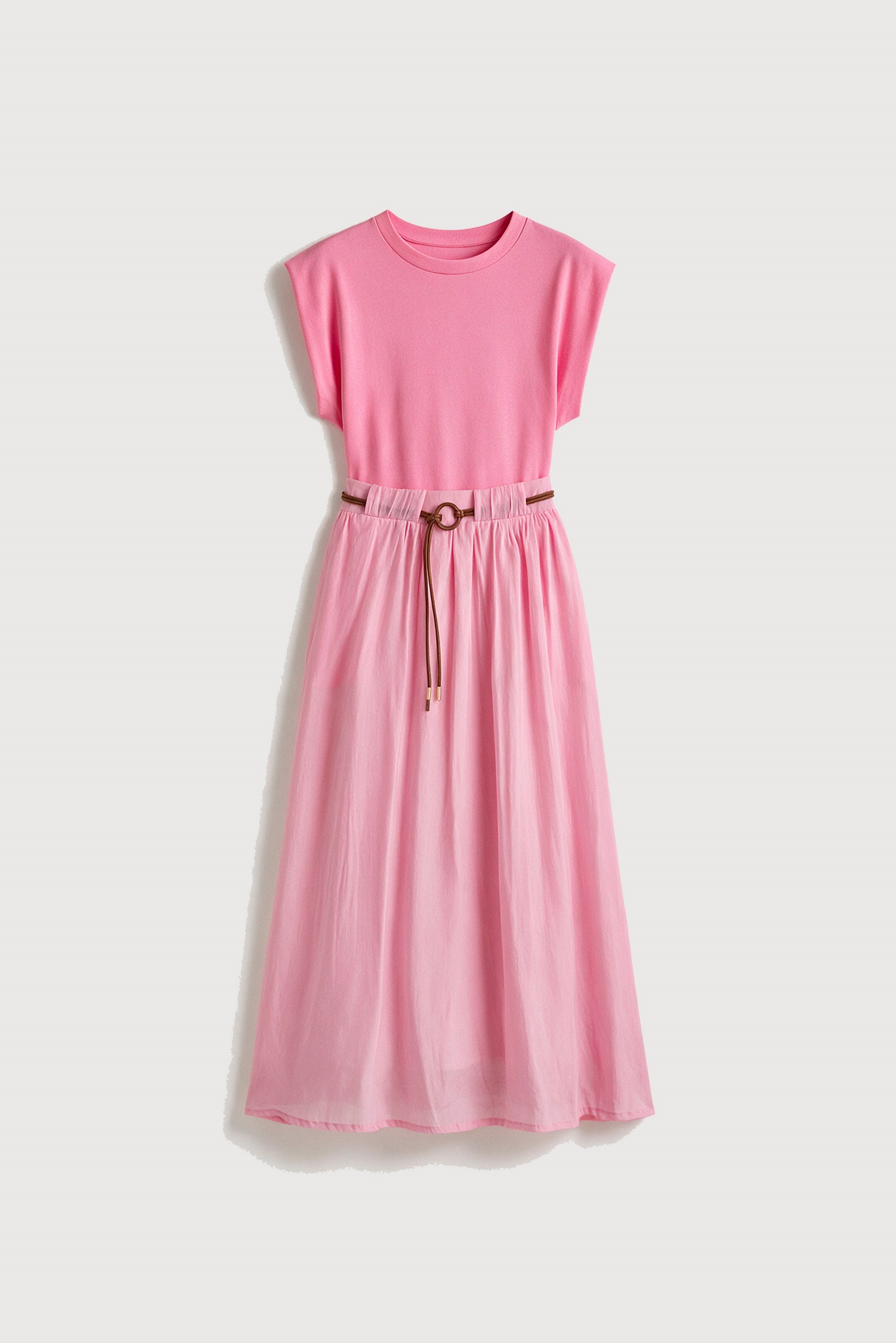 0103 GARNİLİ ELBİSE PEMBE