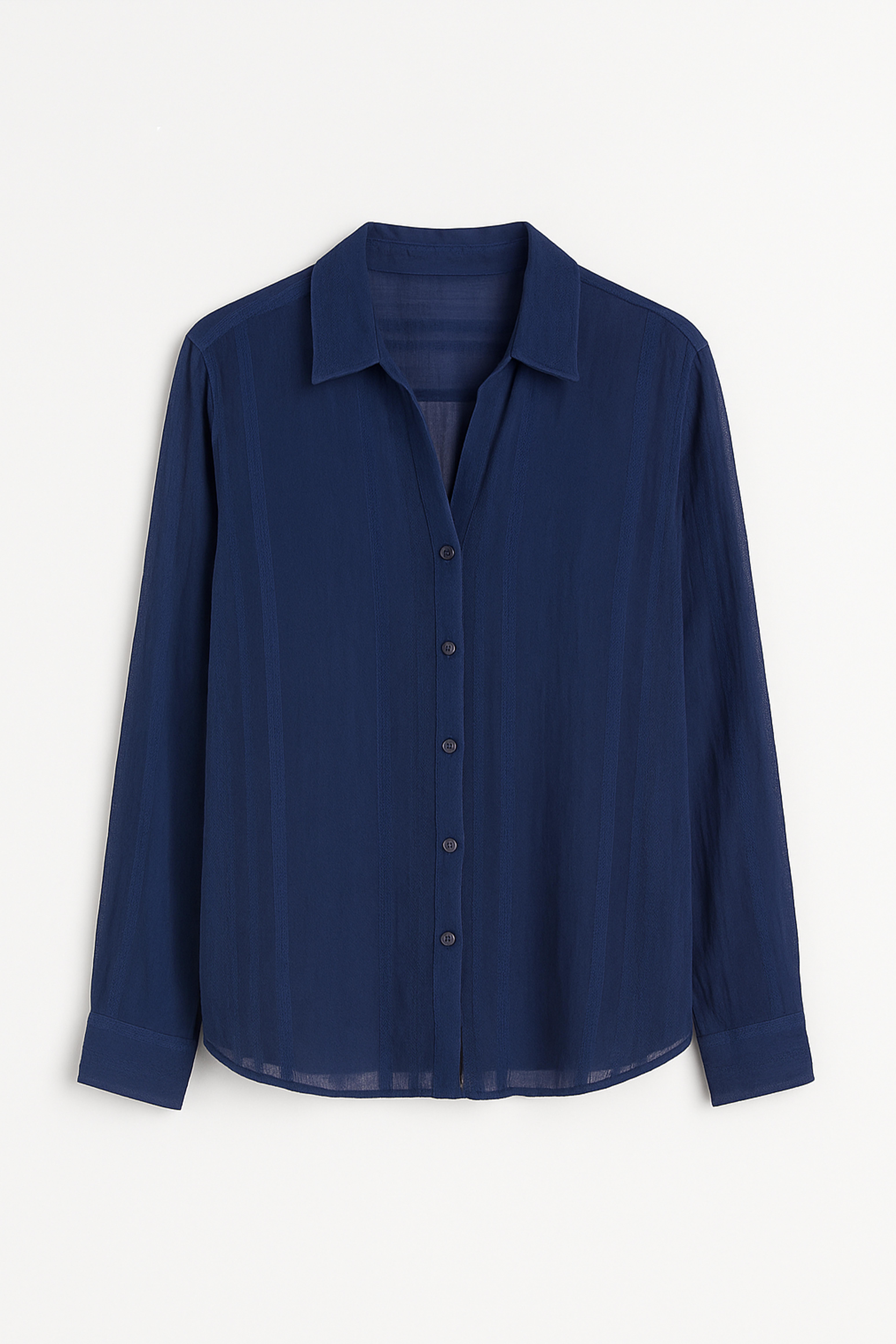 4914 TRANSPARAN GÖMLEK LACİVERT