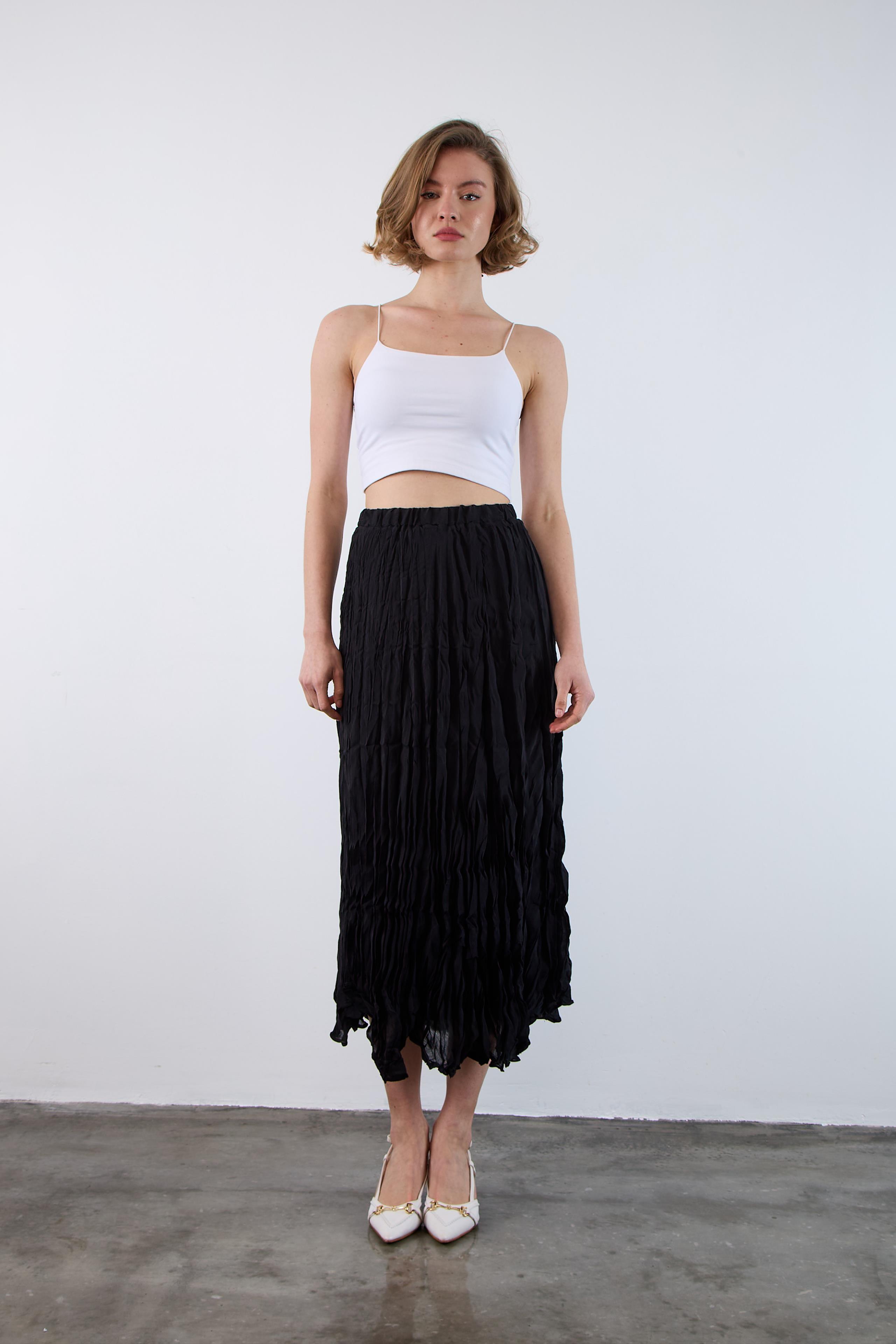 3207 KIRIŞIK ETEK SİYAH