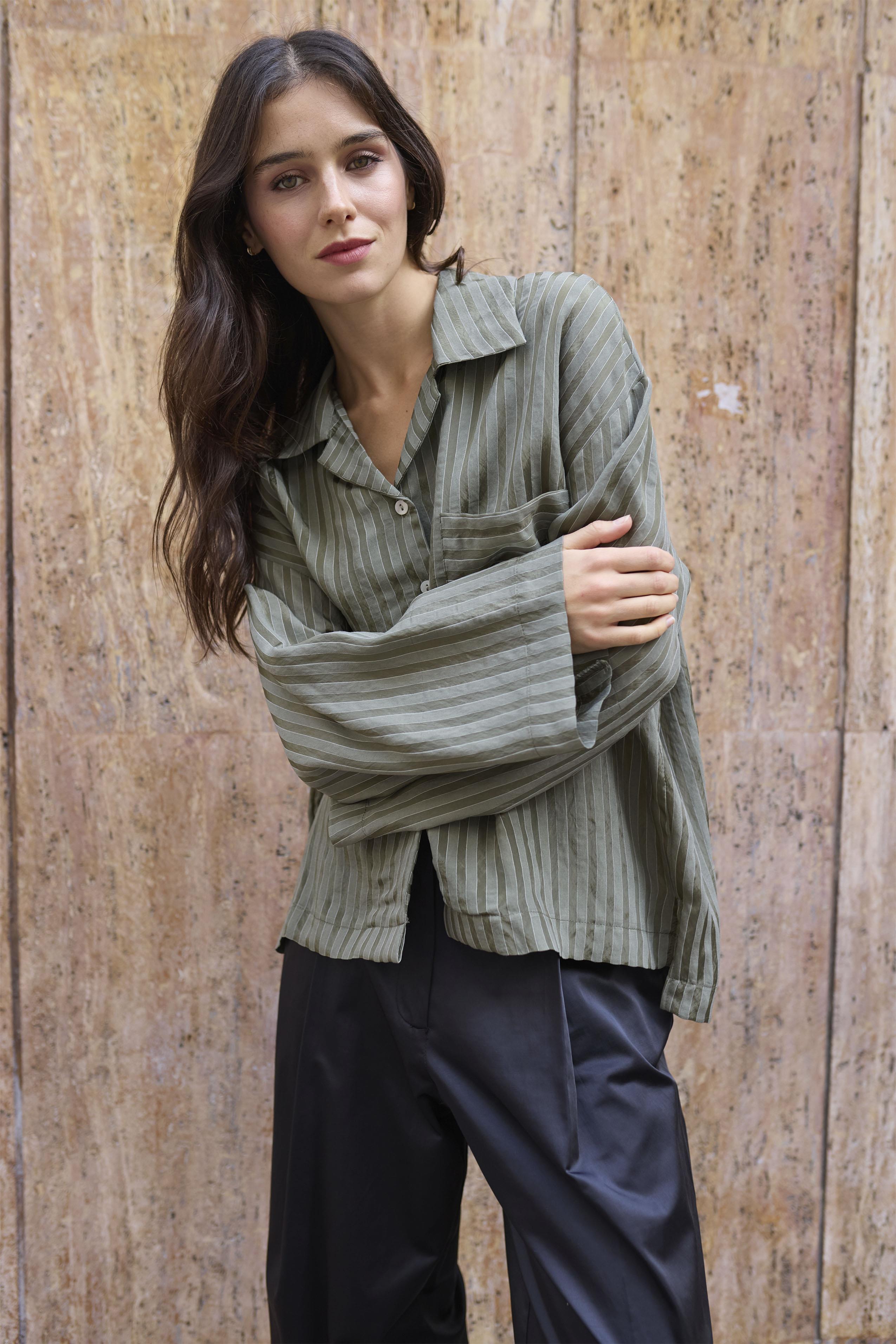 4998 OVERSIZE GÖMLEK HAKİ