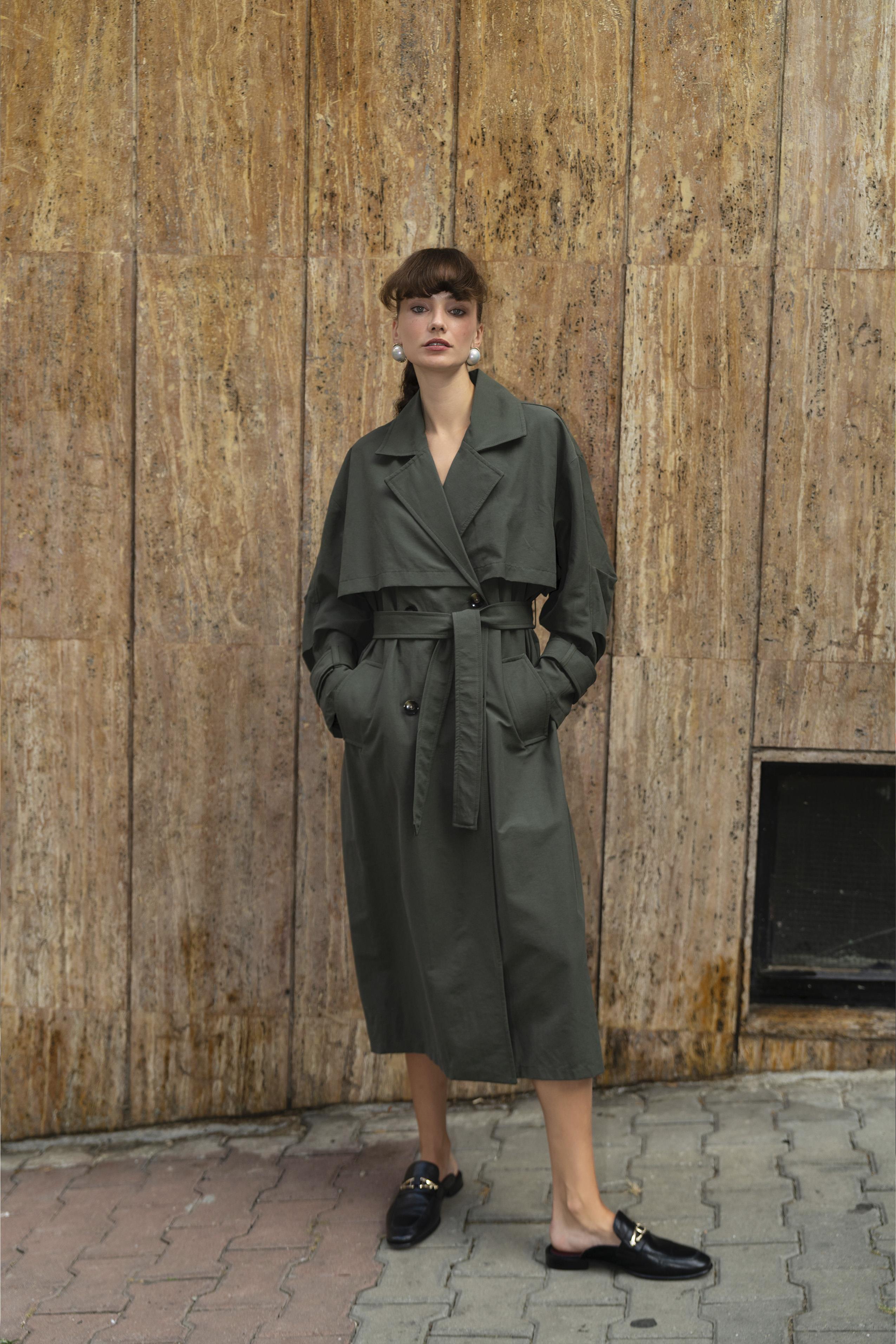 9605 UZUN TRENÇ HAKİ