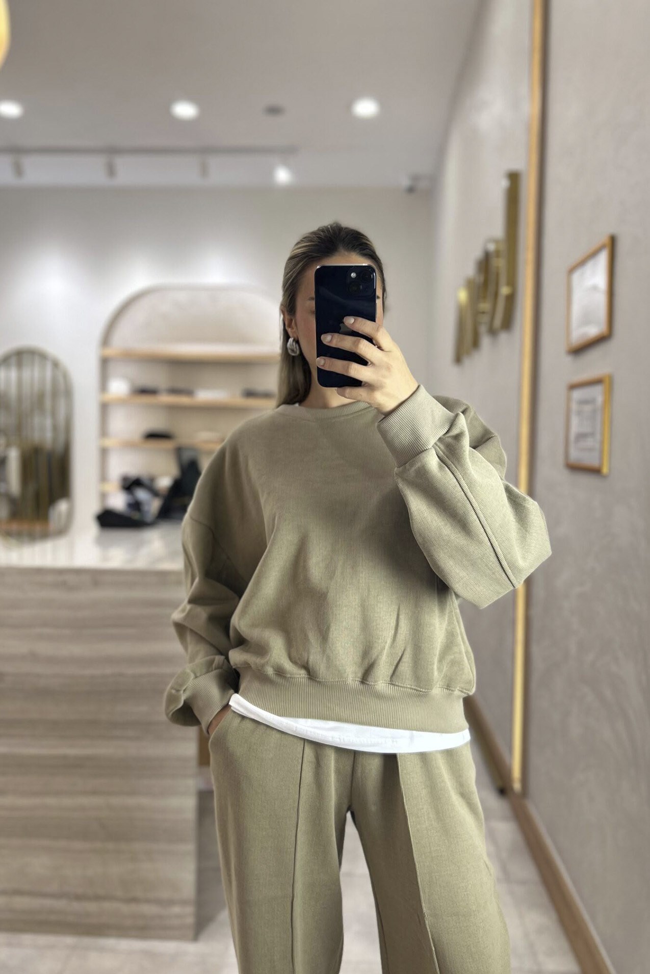 51236 SWEAT PANTOLON TAKIM AÇIK HAKİ