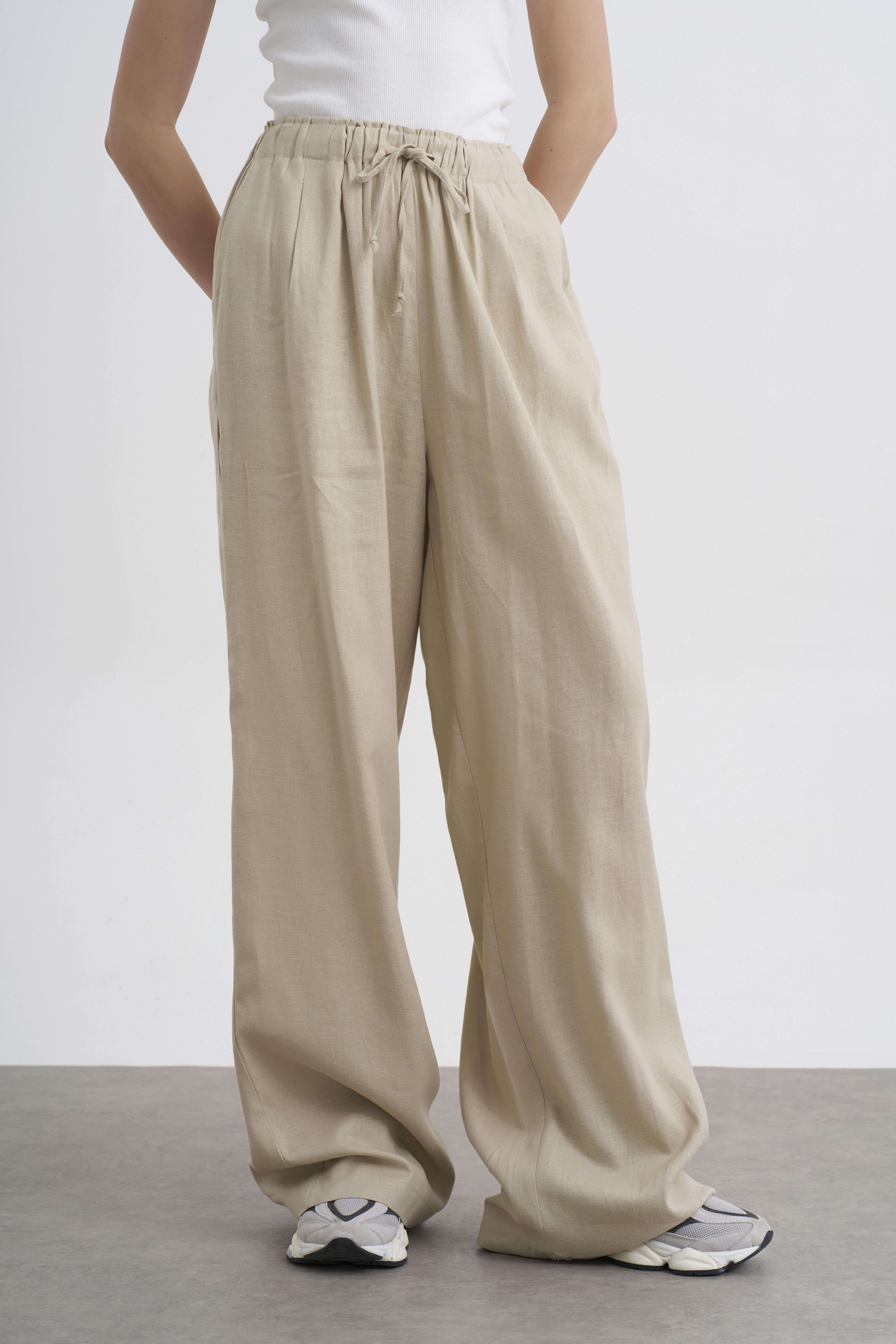 51017 KETEN PANTOLON TAŞ