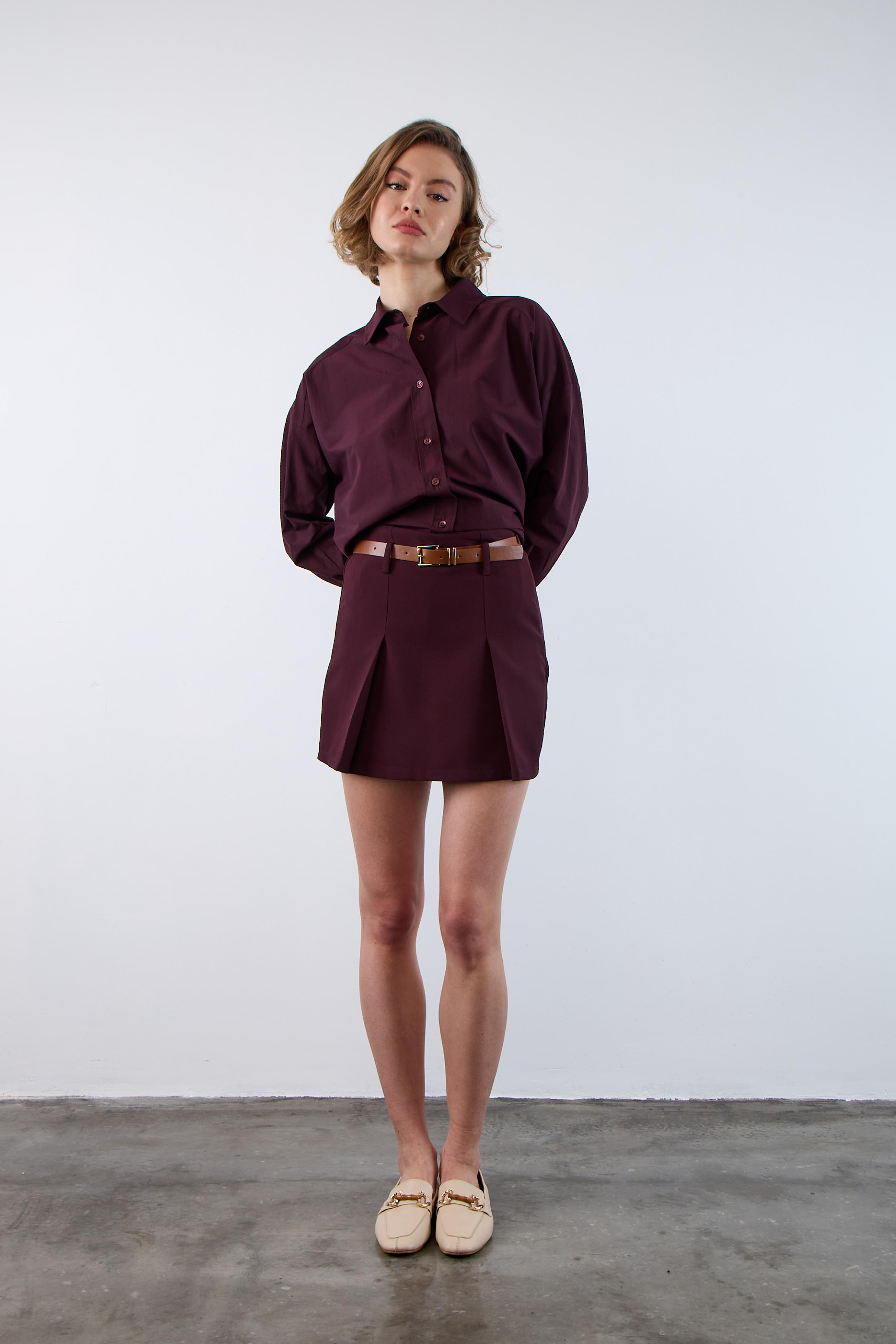 4943 POPLİN GÖMLEK MÜRDÜM