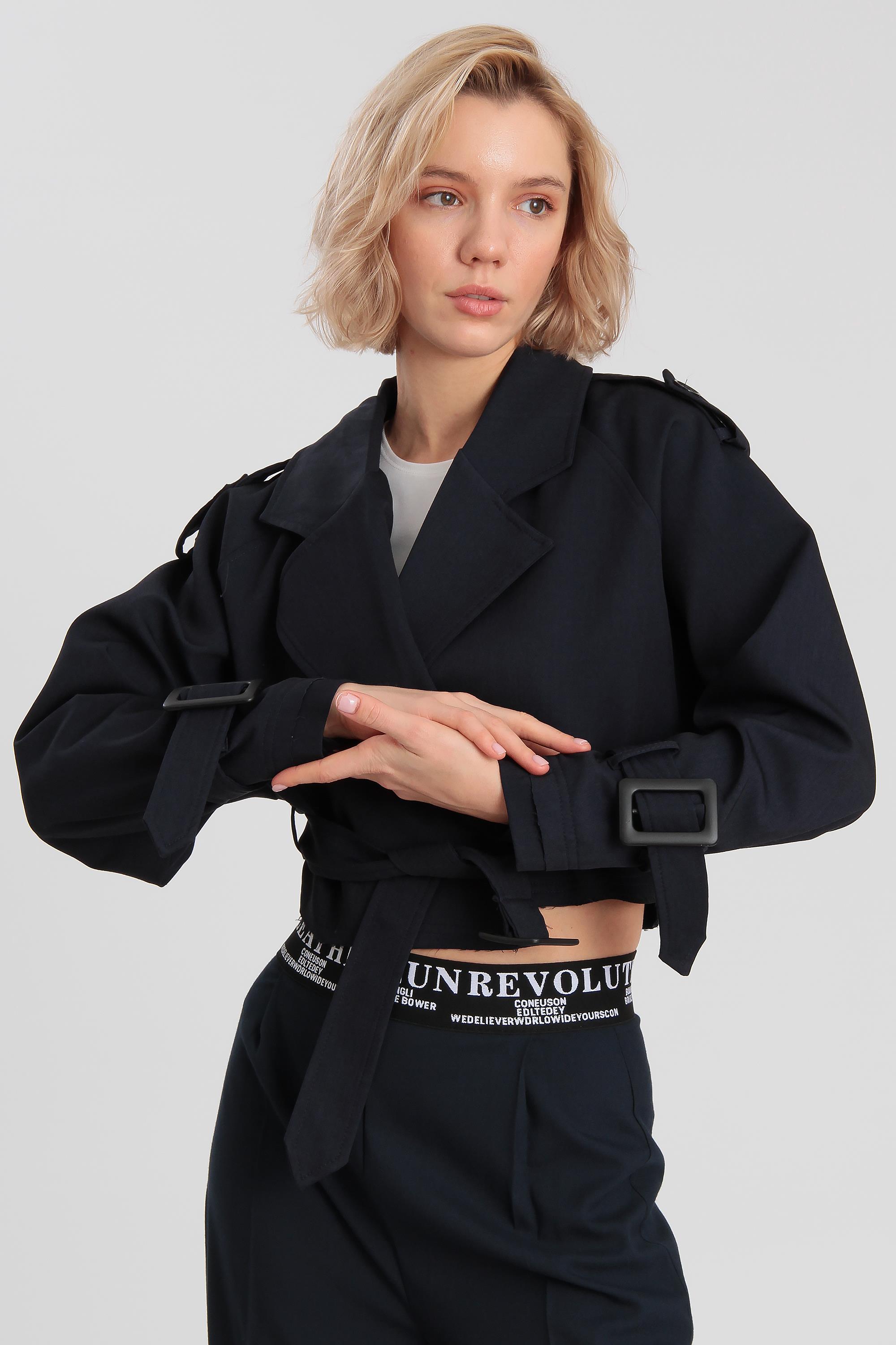 9306 REGLAN KISA CEKET LACİVERT