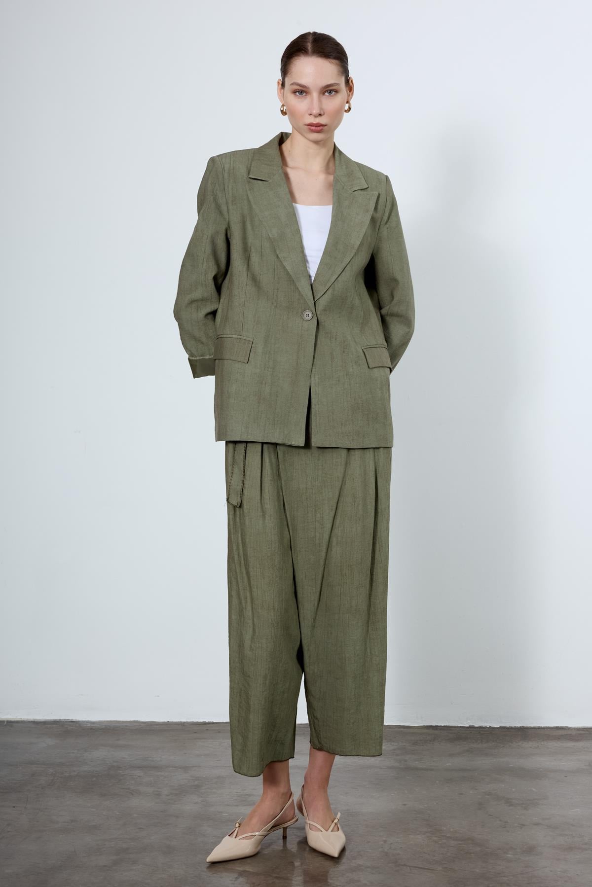 9551 PANTOLON CEKET TAKIM HAKİ