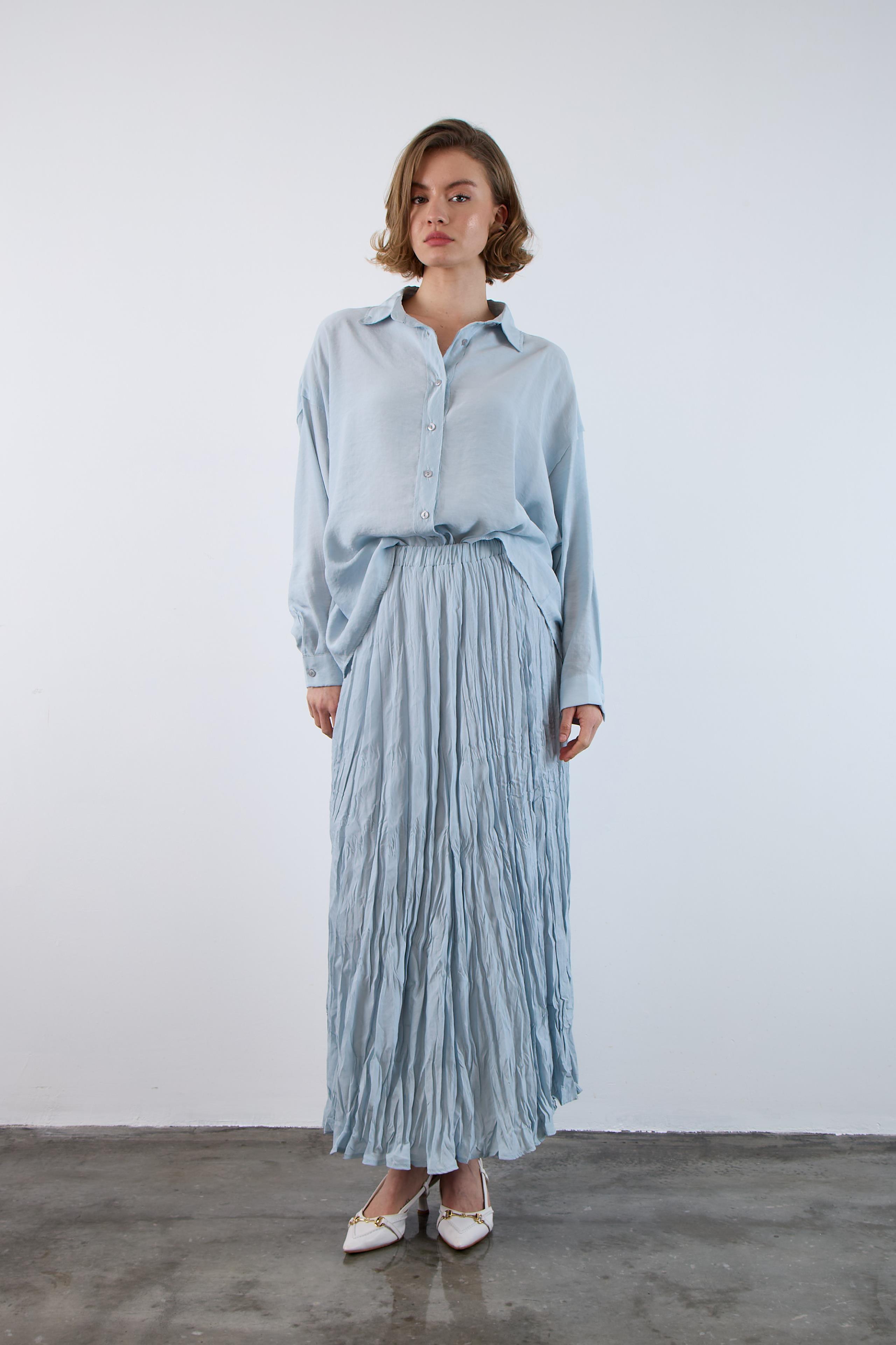 3207 KIRIŞIK ETEK GRİ-MAVİ