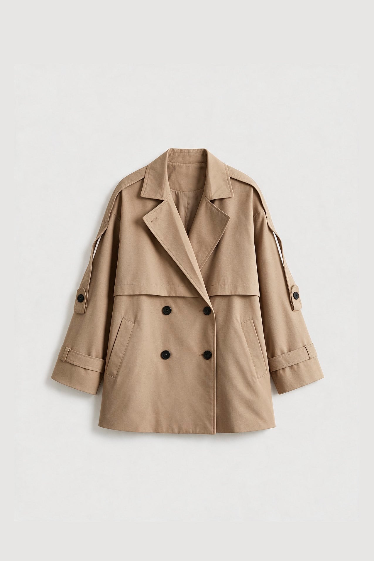 9580 KISA TRENÇ CAMEL