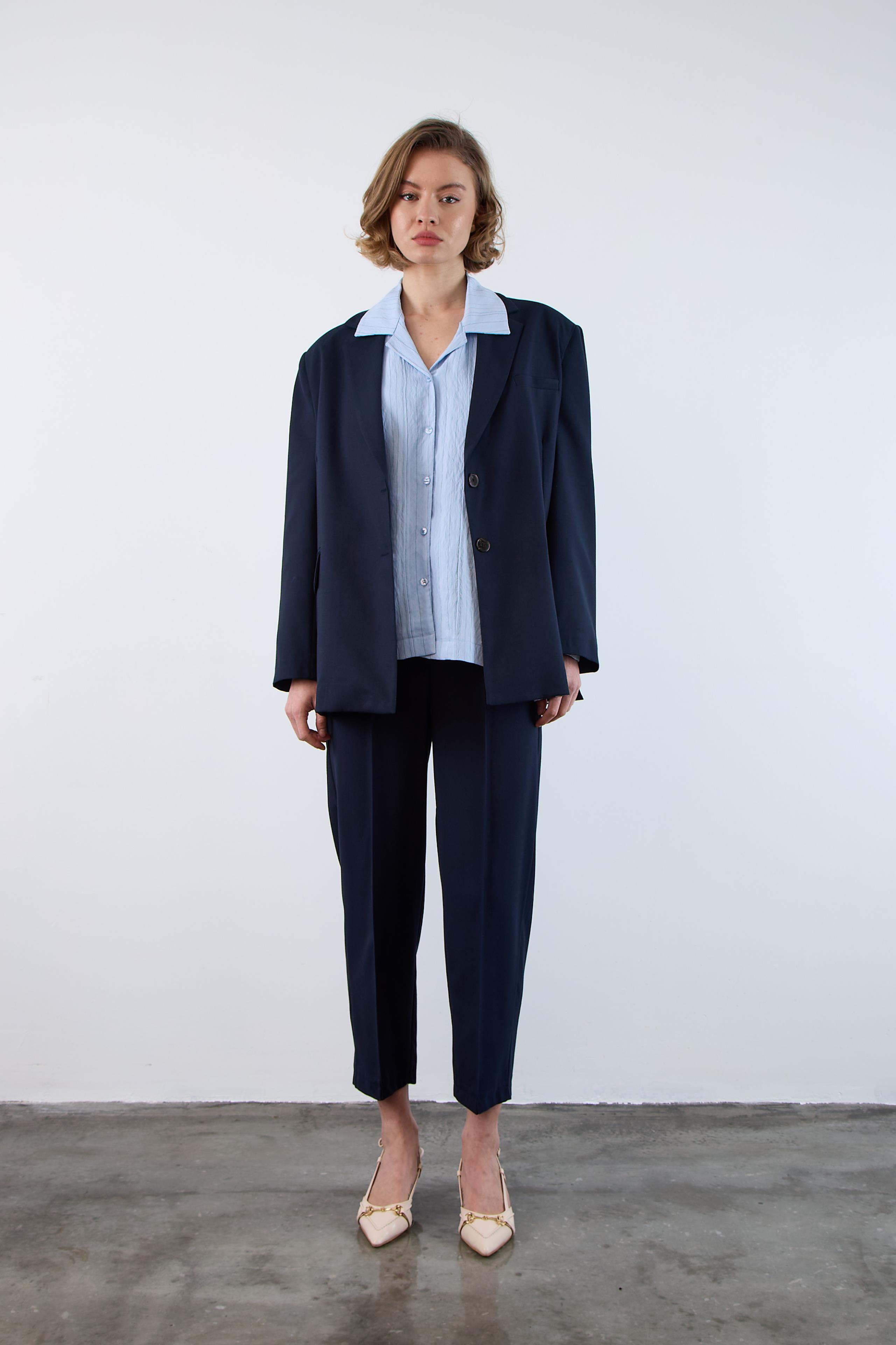 9484 POLİVİSKON CEKET LACİVERT