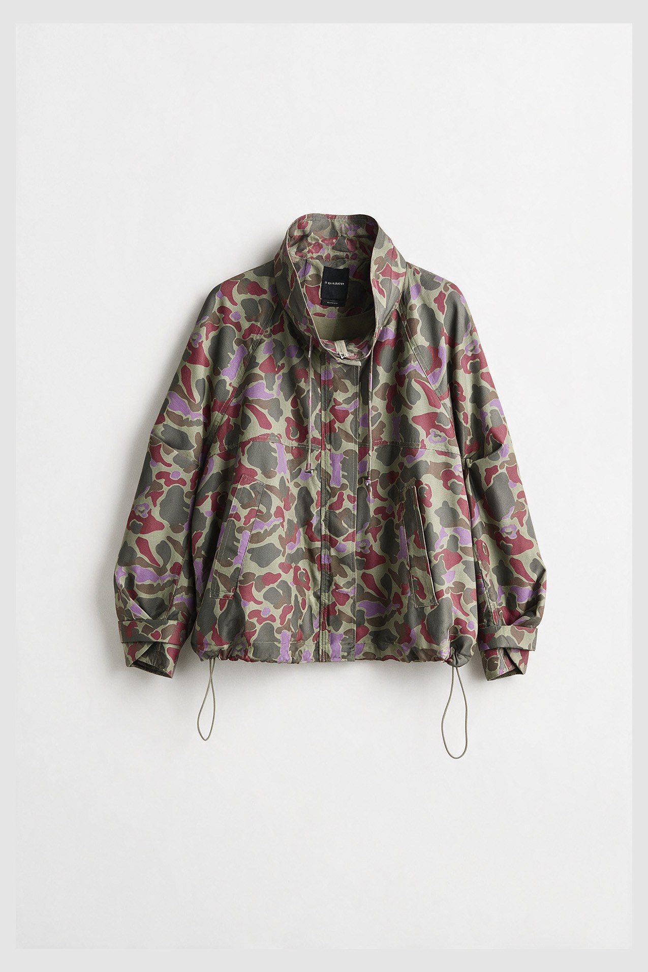 9842 KAMUFLAJ BOMBER KIRMIZI-HAKİ