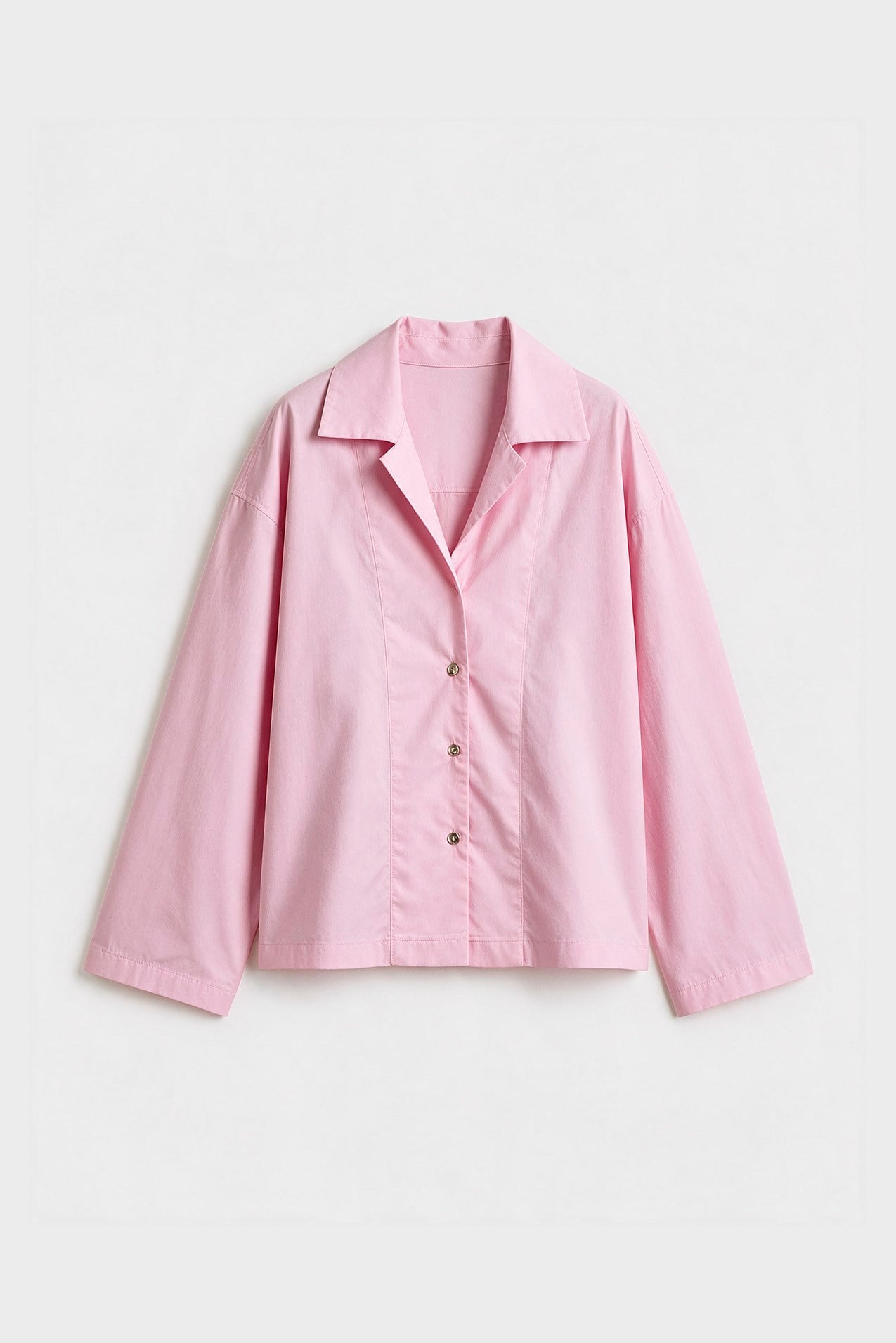 4952 OVERSIZE GÖMLEK ŞEKER PEMBE