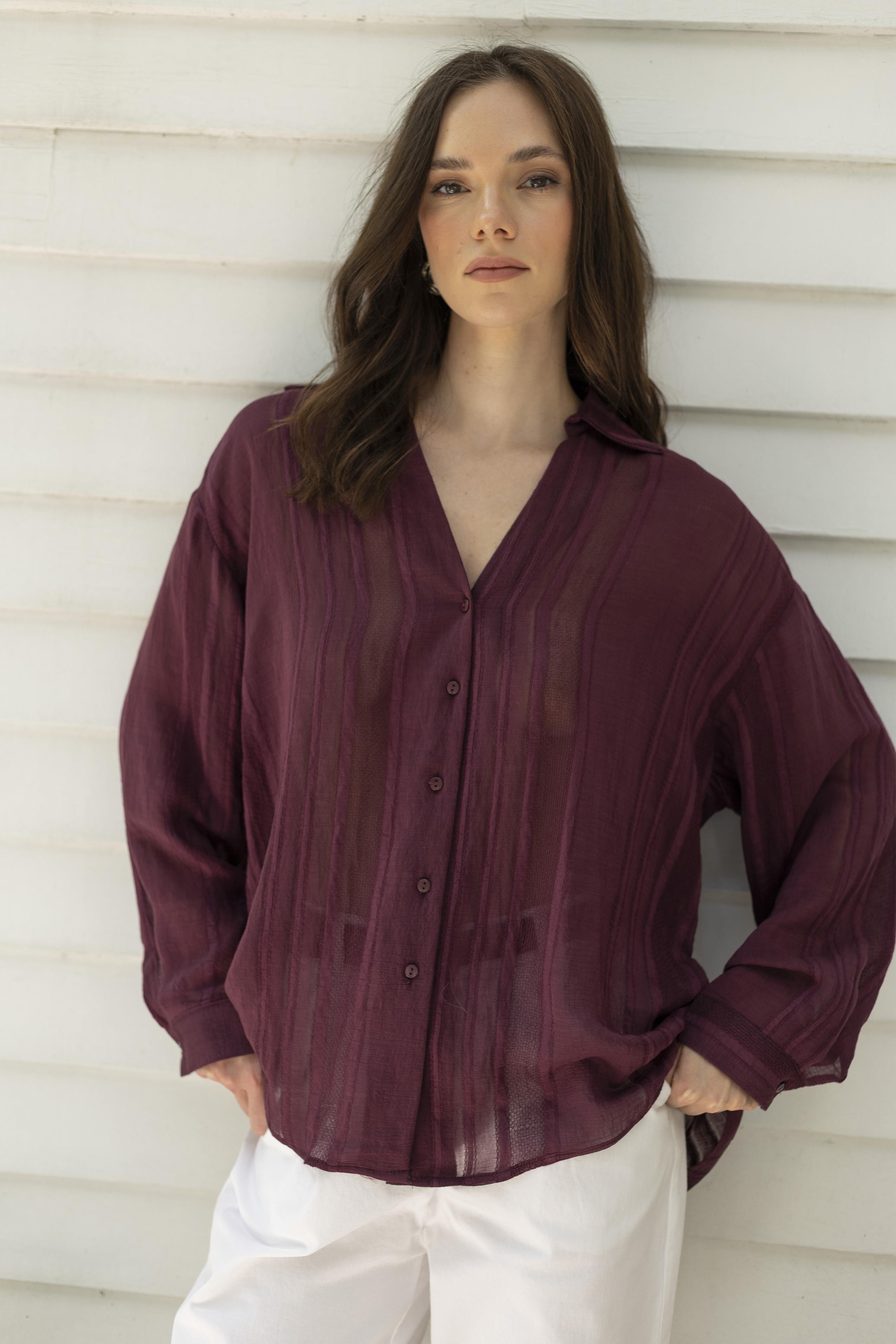 4914 TRANSPARAN GÖMLEK MÜRDÜM