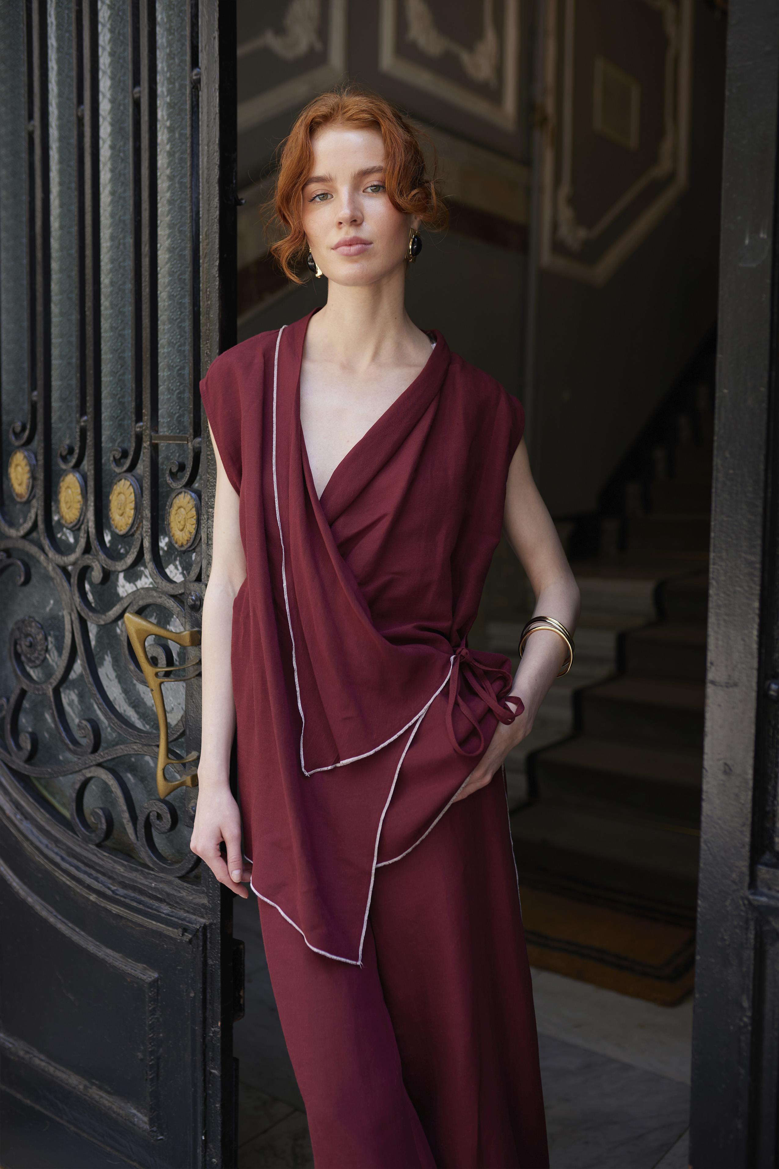 51160 KİMONO TAKIM BORDO