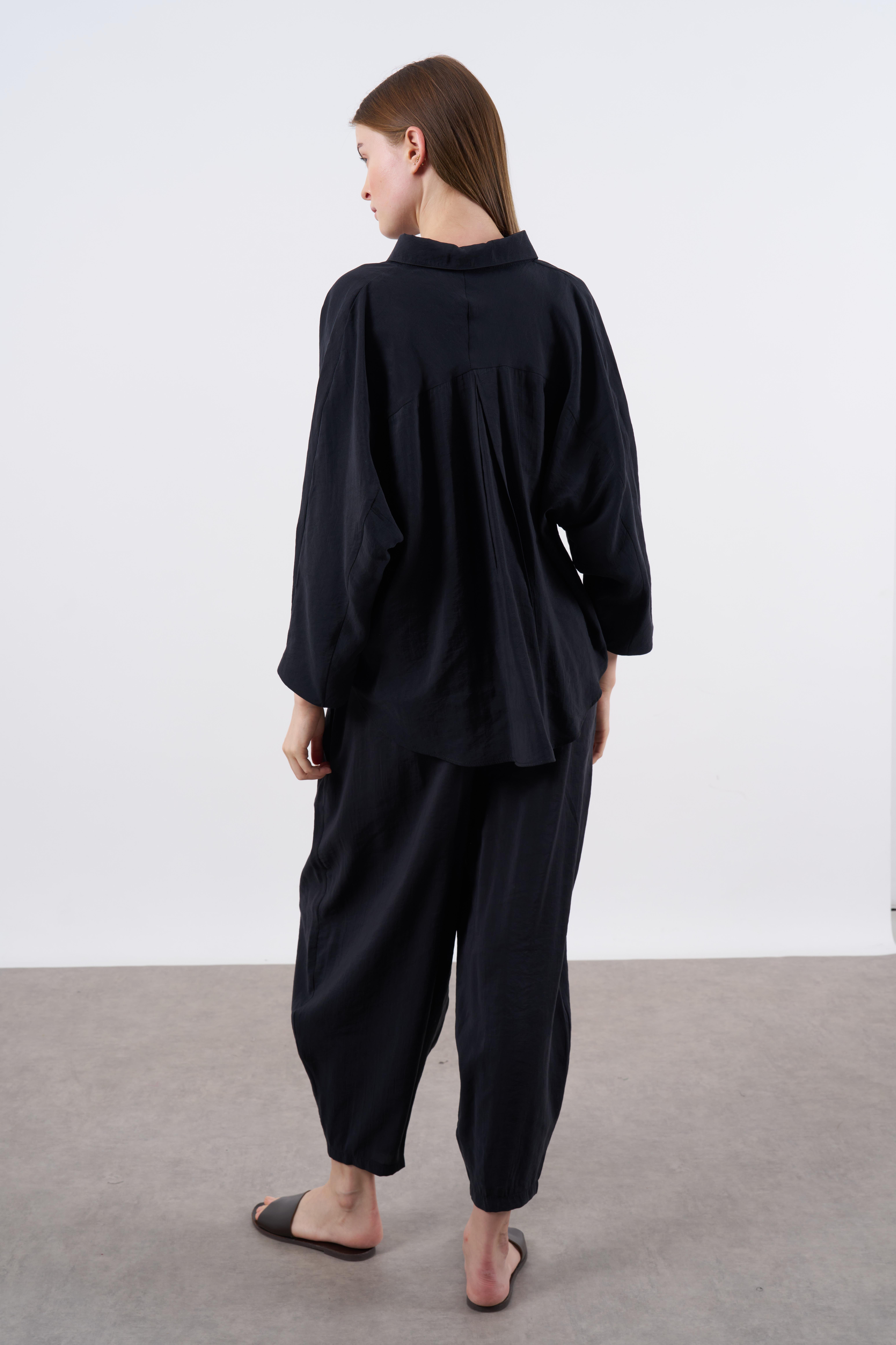 50957 GÖMLEK PANTOLON TAKIM SİYAH