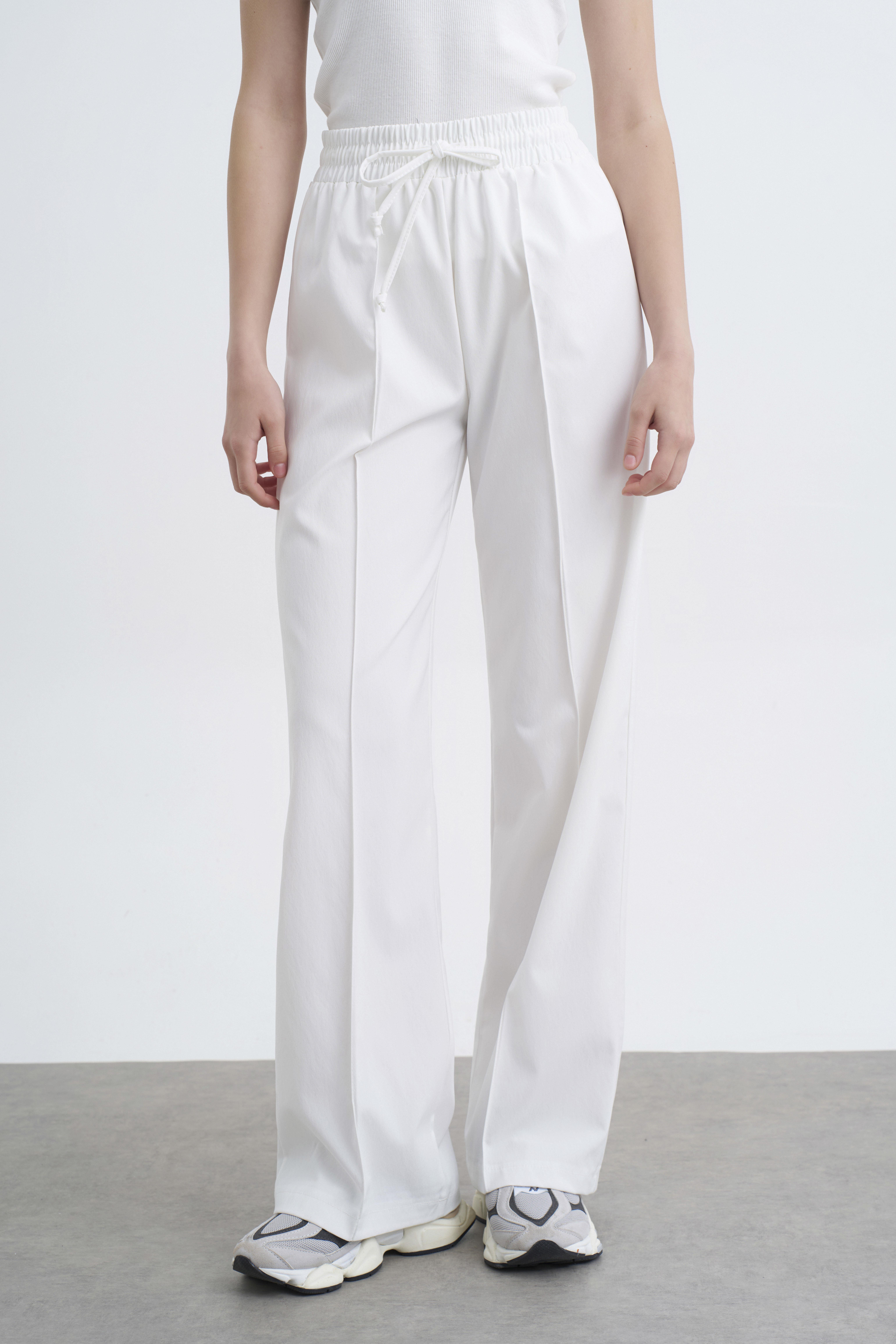 50741 POLİVİSKON PANTOLON BEYAZ