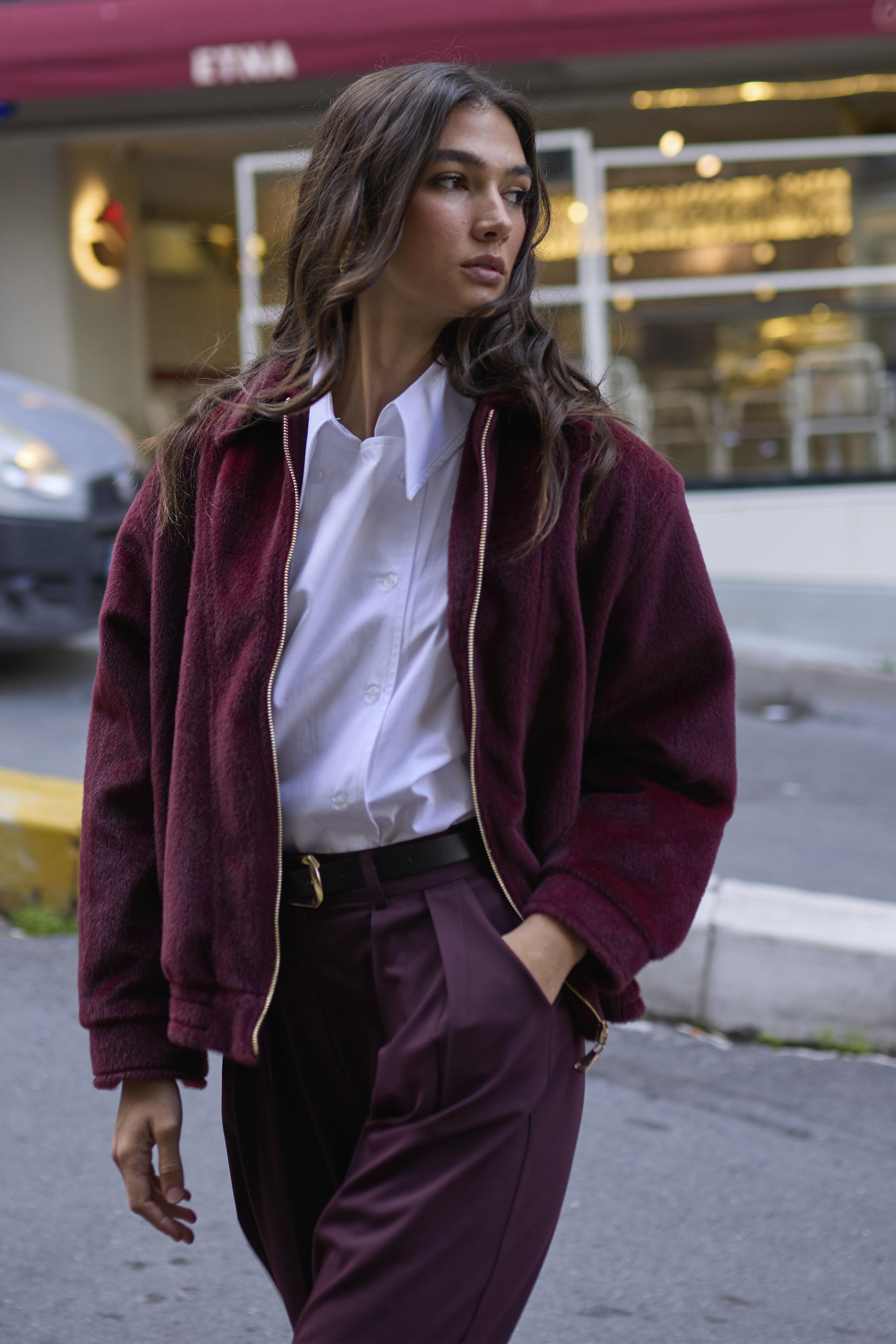 9648 BOMBER CEKET BORDO