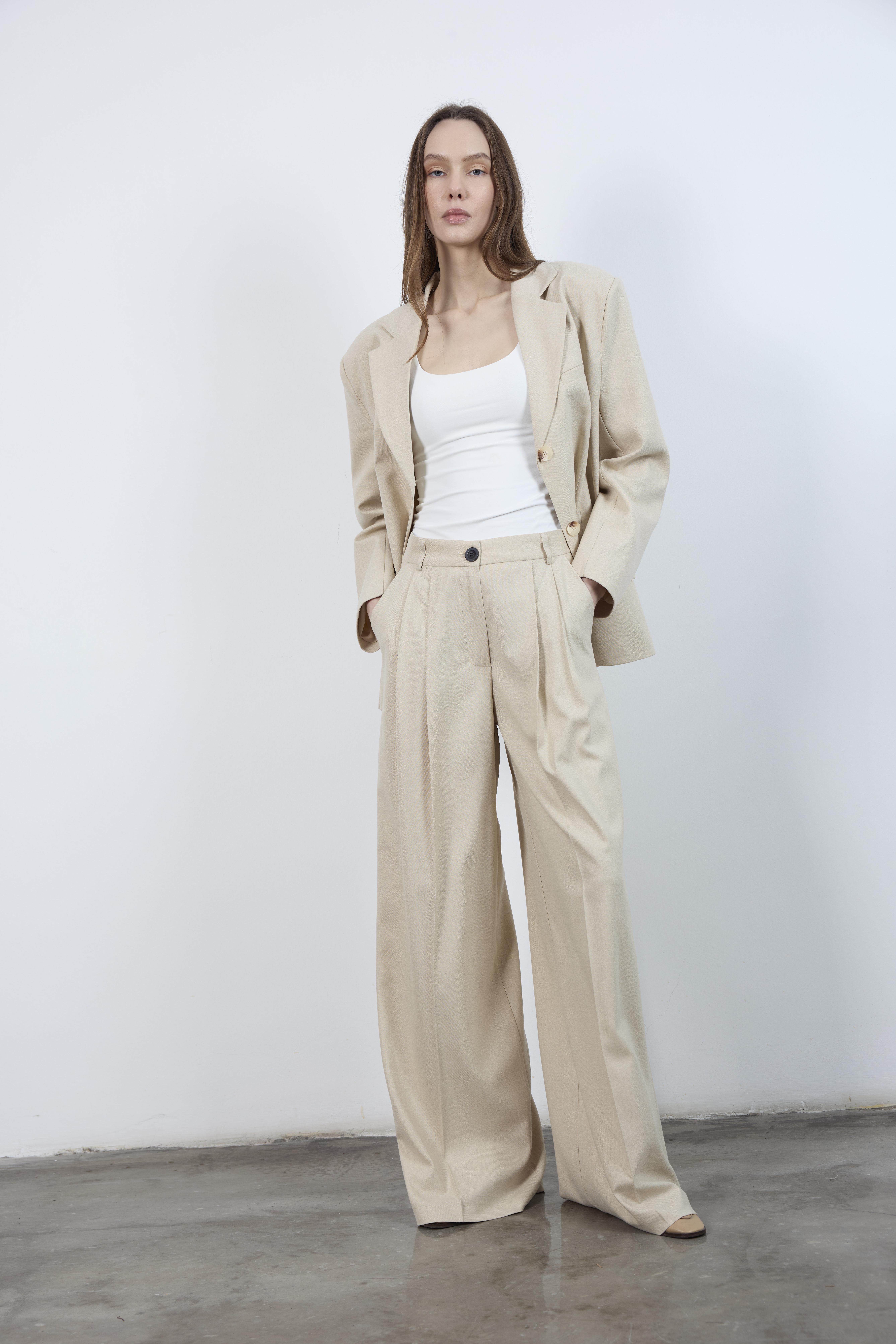 50997 POLİVİSKON PANTOLON TAŞ