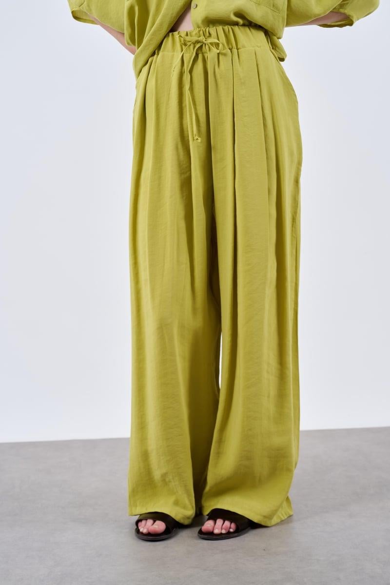 50962 LASTİKLİ PANTOLON HARDAL