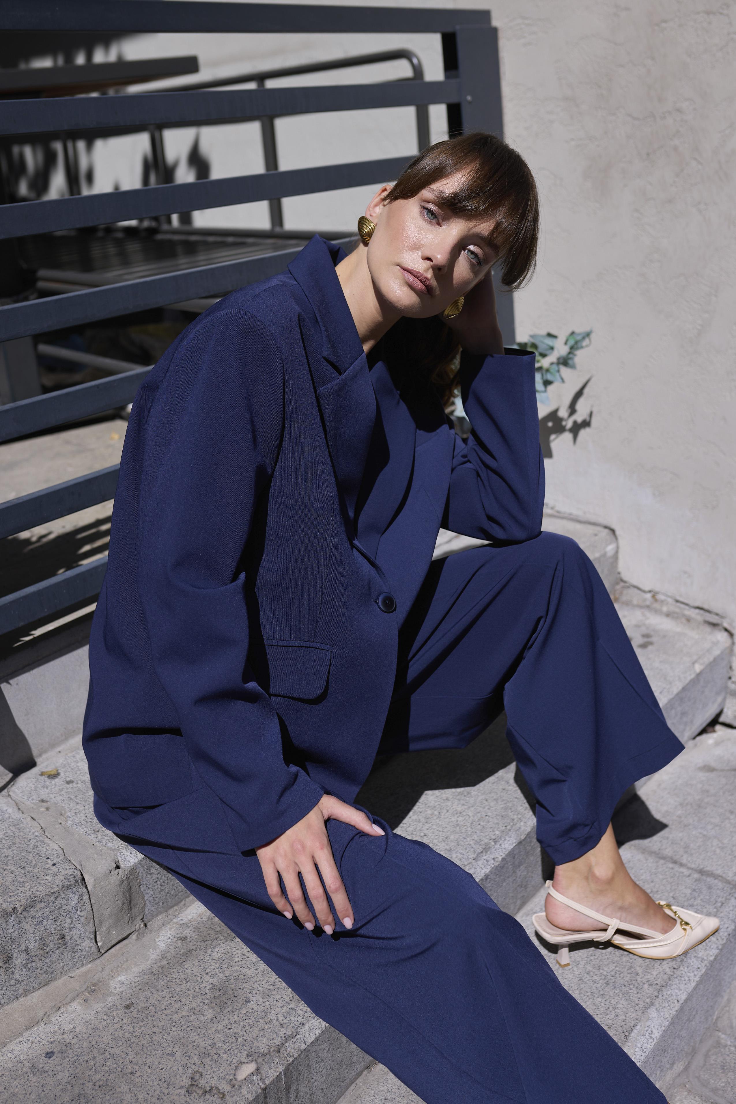 9615 POLİVİSKON CEKET LACİVERT