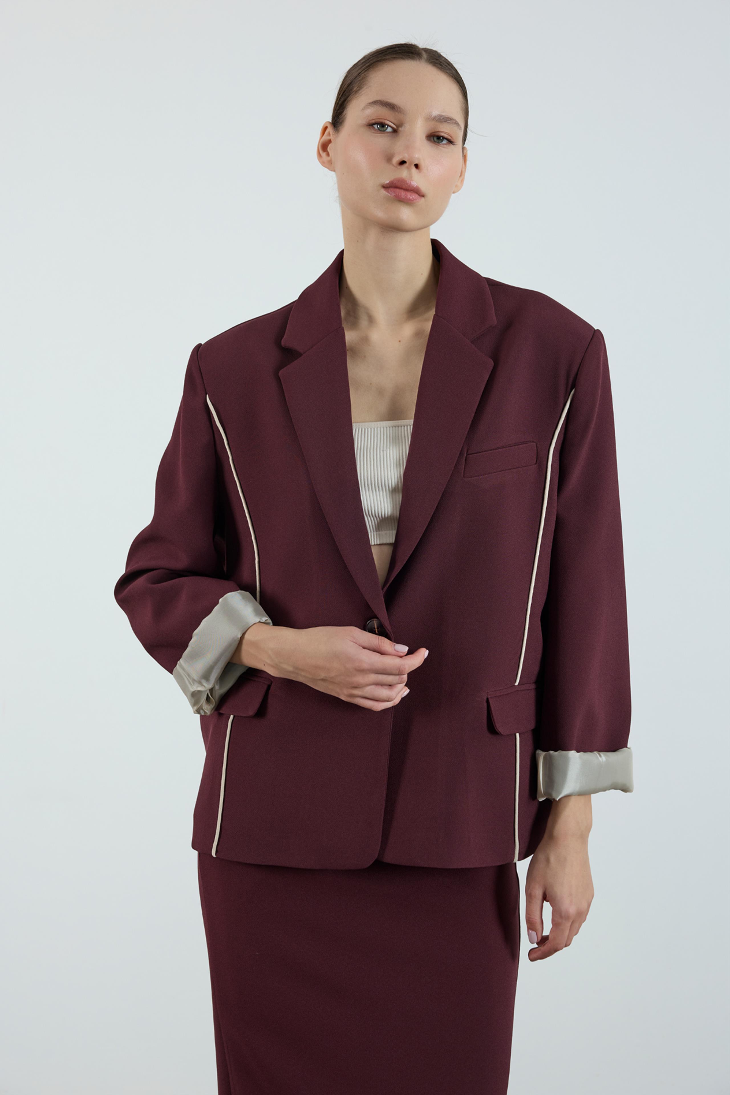 9555 BİYELİ CEKET MÜRDÜM-TAŞ