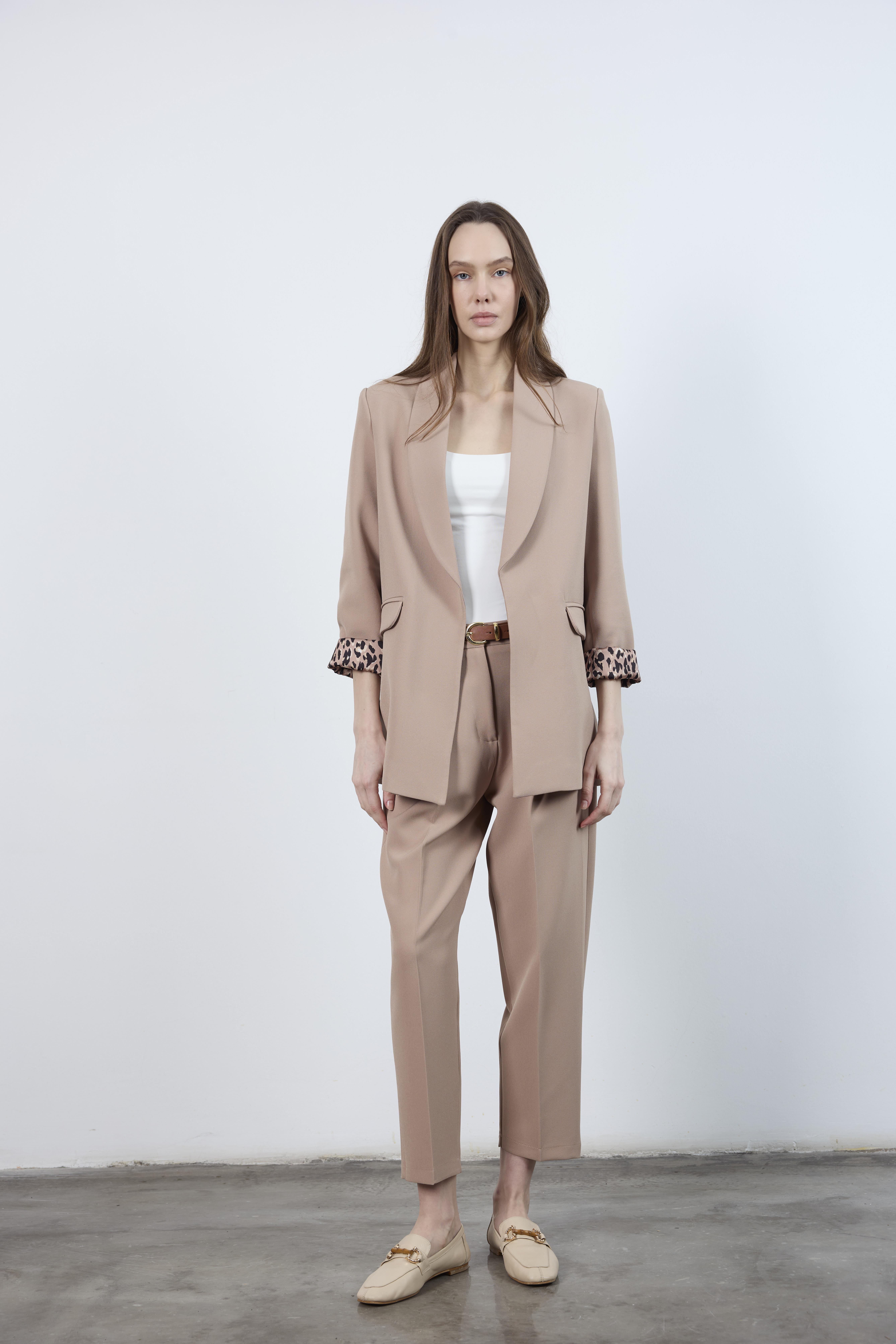 9227 ŞAL YAKA CEKET BEJ