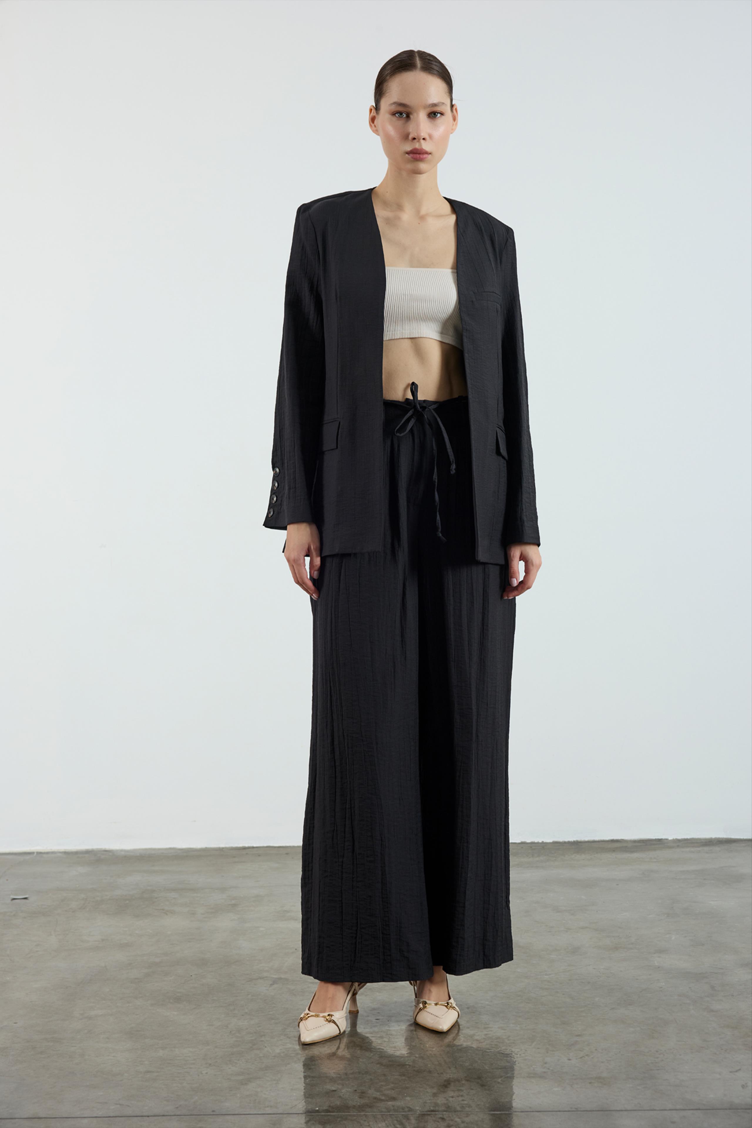 51128 CEKET PANTOLON TAKIM SİYAH