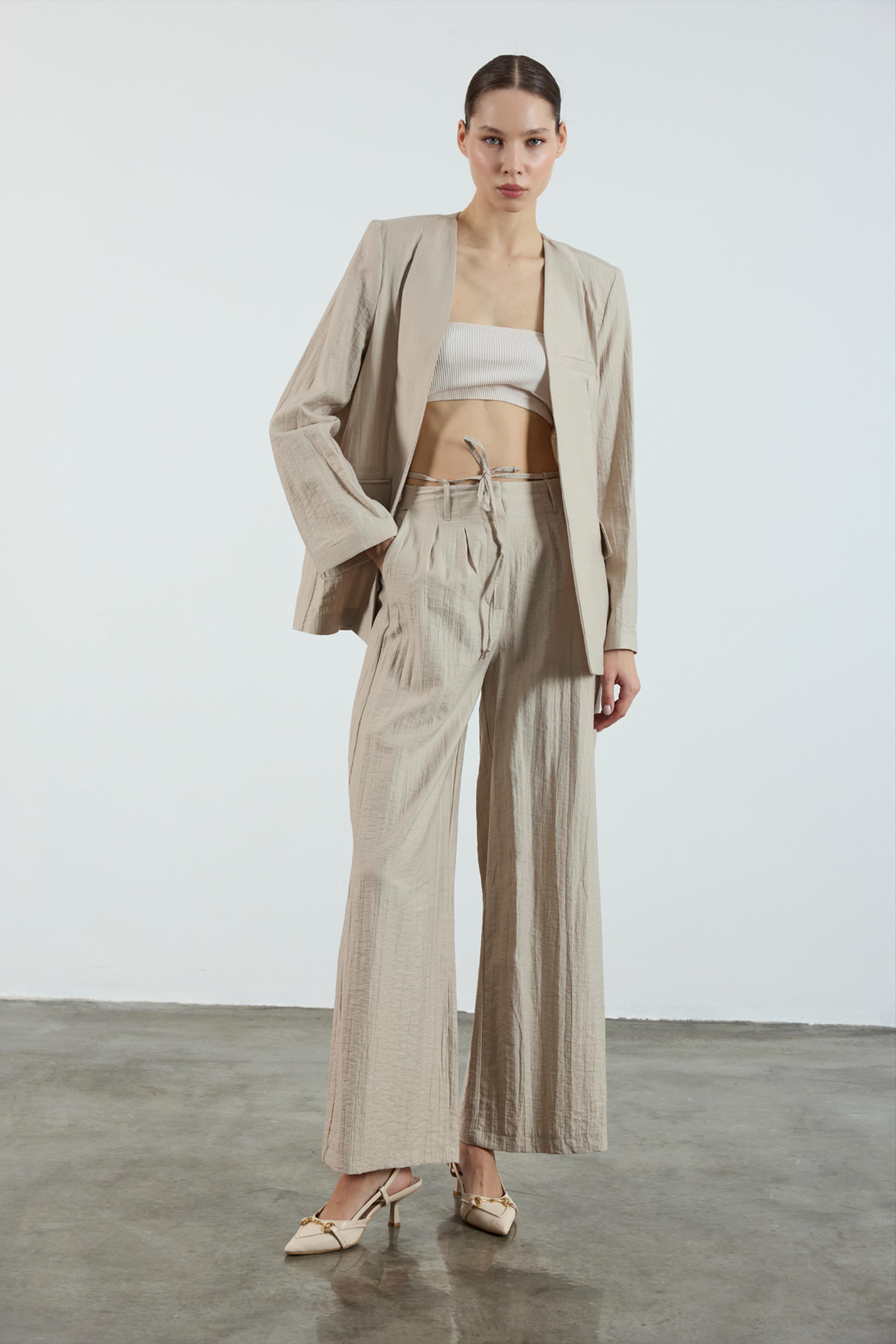 51128 CEKET PANTOLON TAKIM BEJ