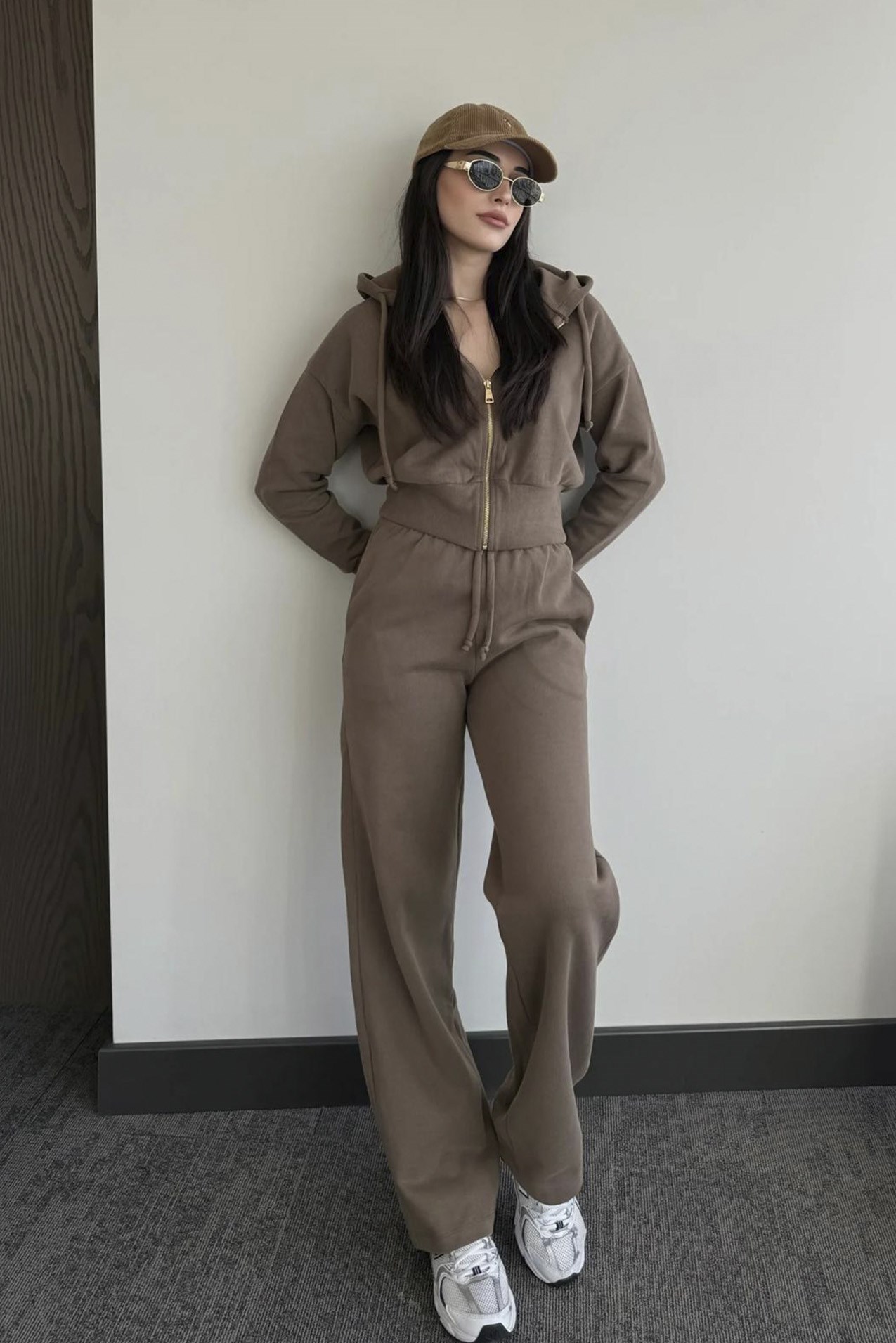 51232 KAPŞONLU TRİKO TAKIM CAMEL