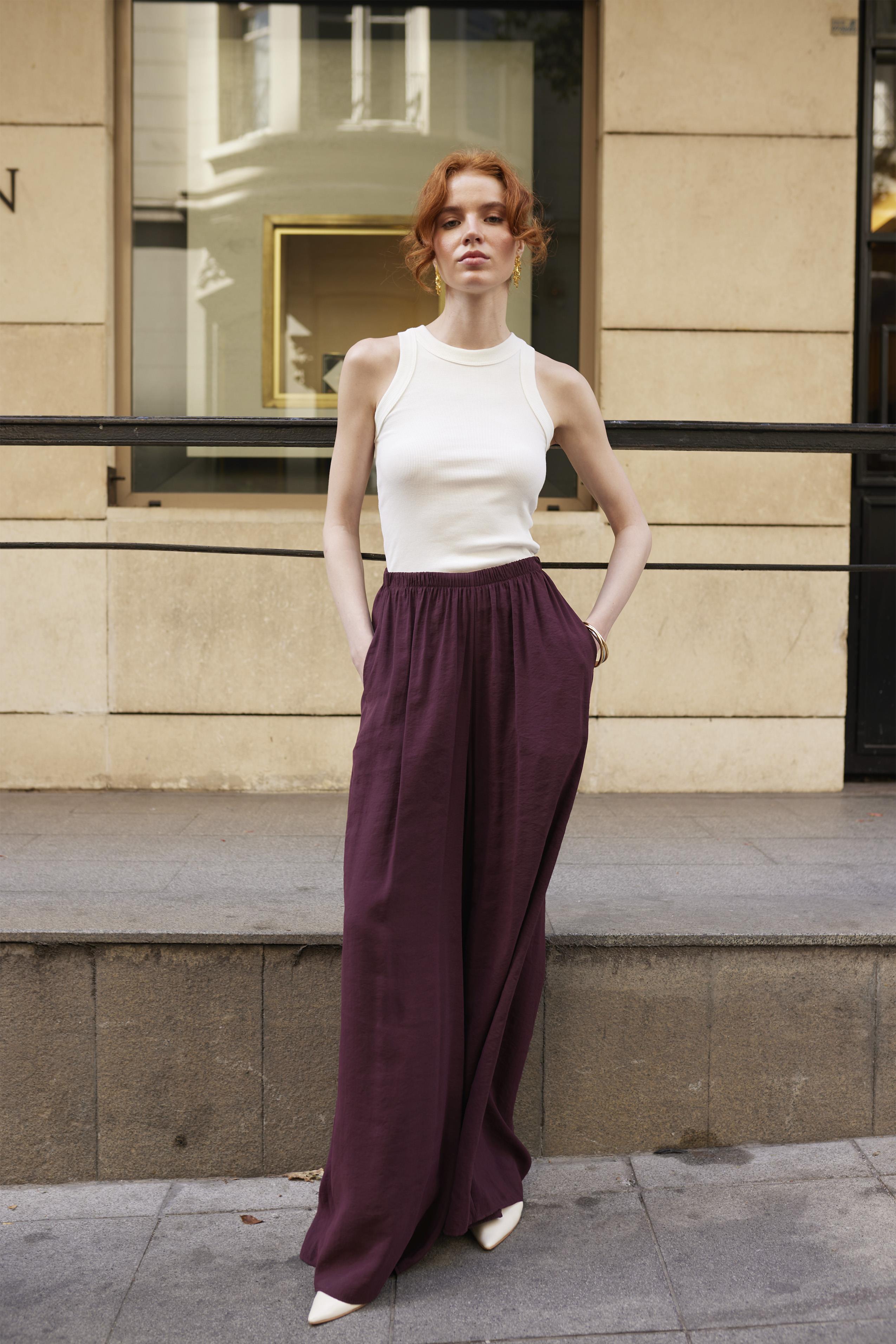 50979 LASTİKLİ PANTOLON MÜRDÜM