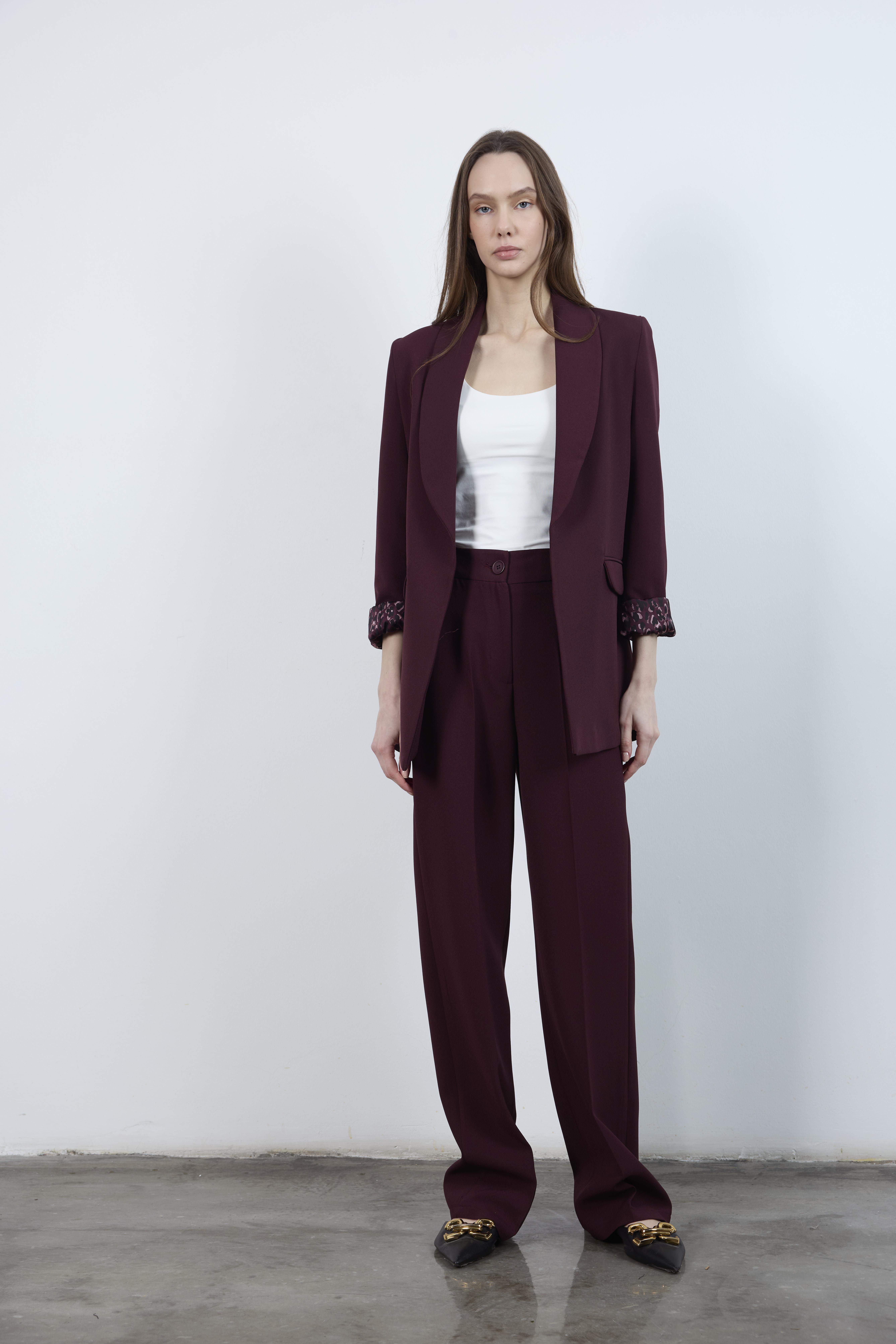 50714 PALAZZO PAÇA PANTOLON MÜRDÜM