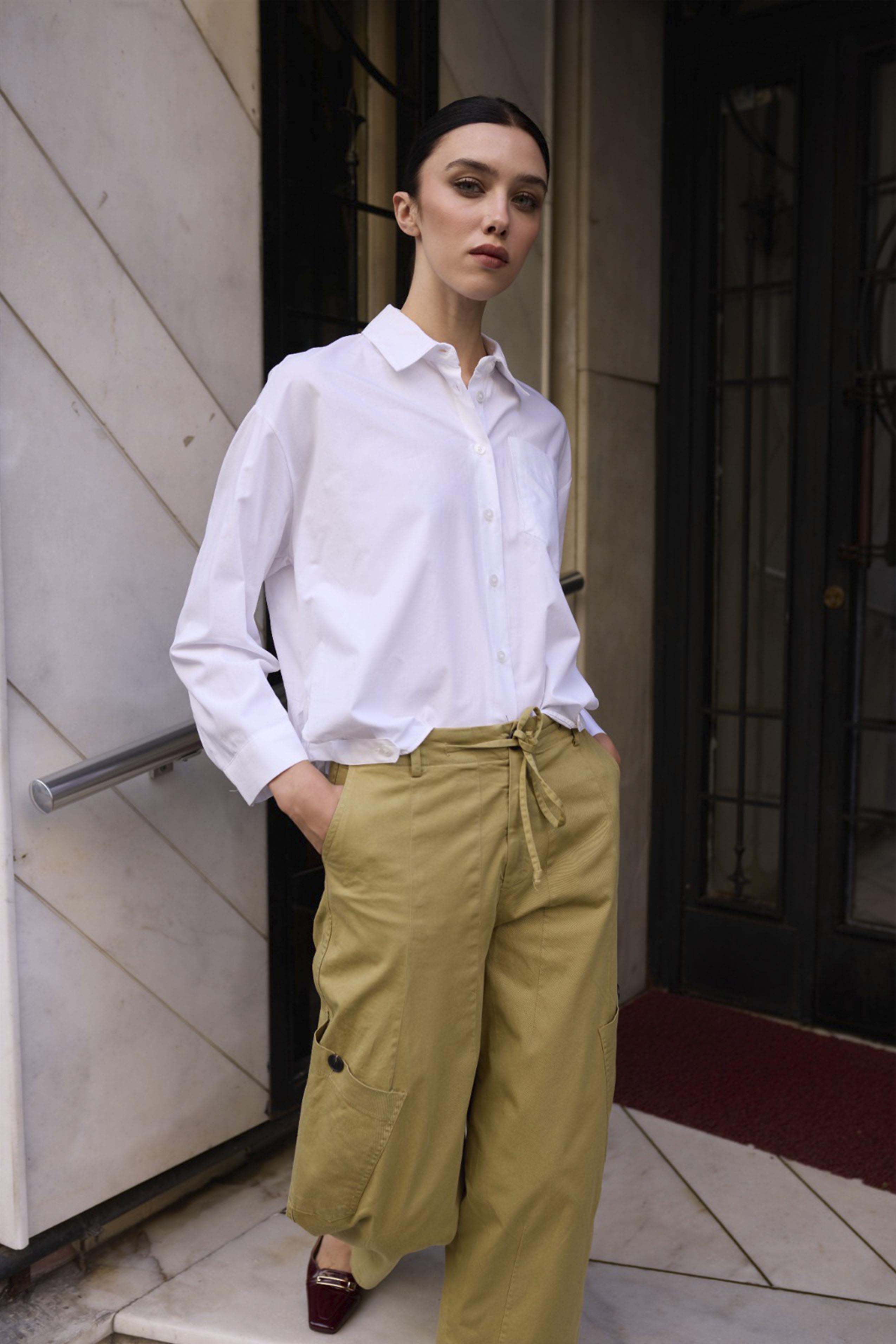 4993 POPLİN GÖMLEK BEYAZ