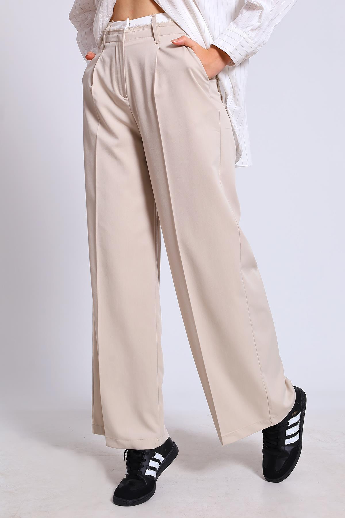 50949 POLİVİSKON PANTOLON TAŞ