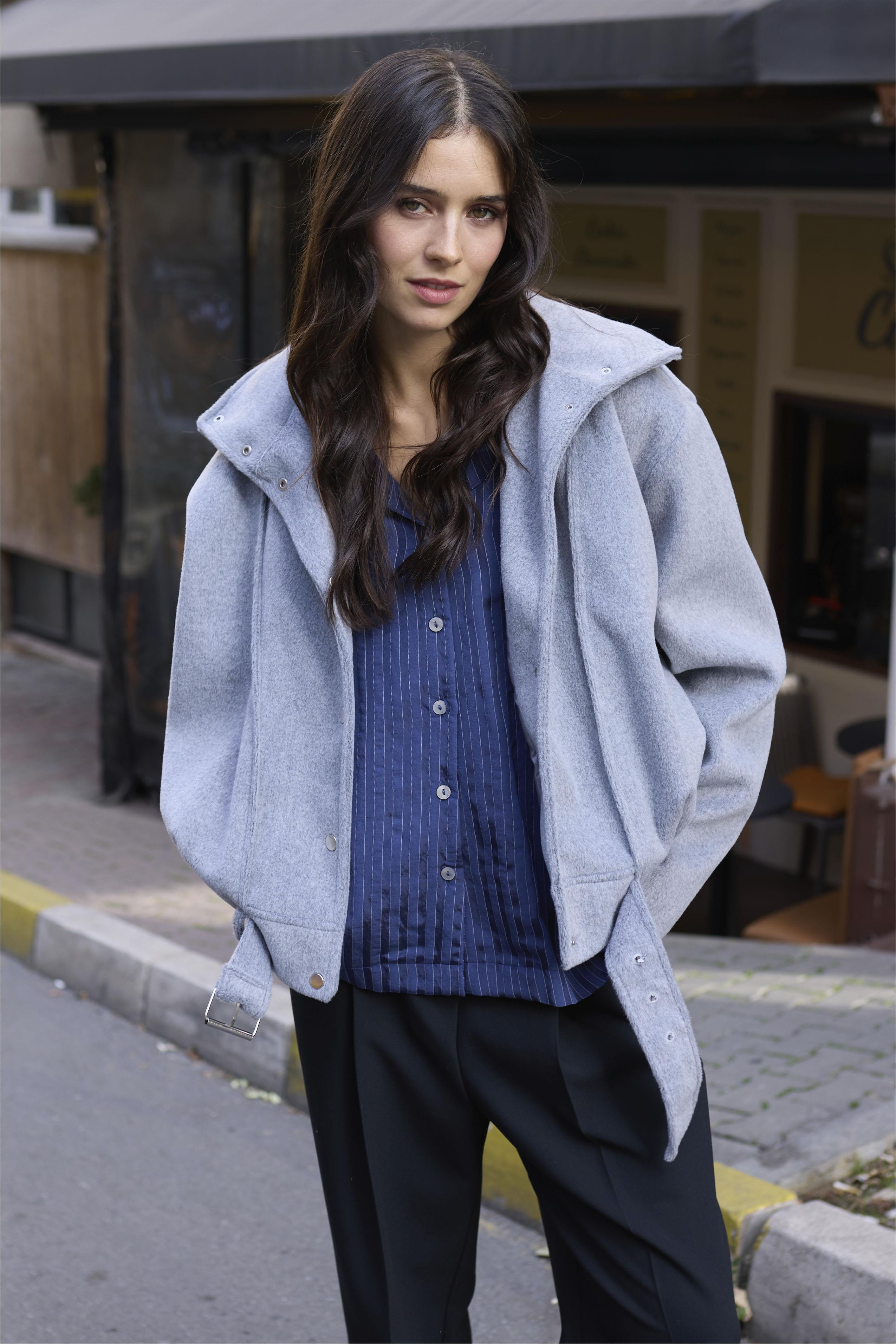 9657 KAŞE KABAN GRİ