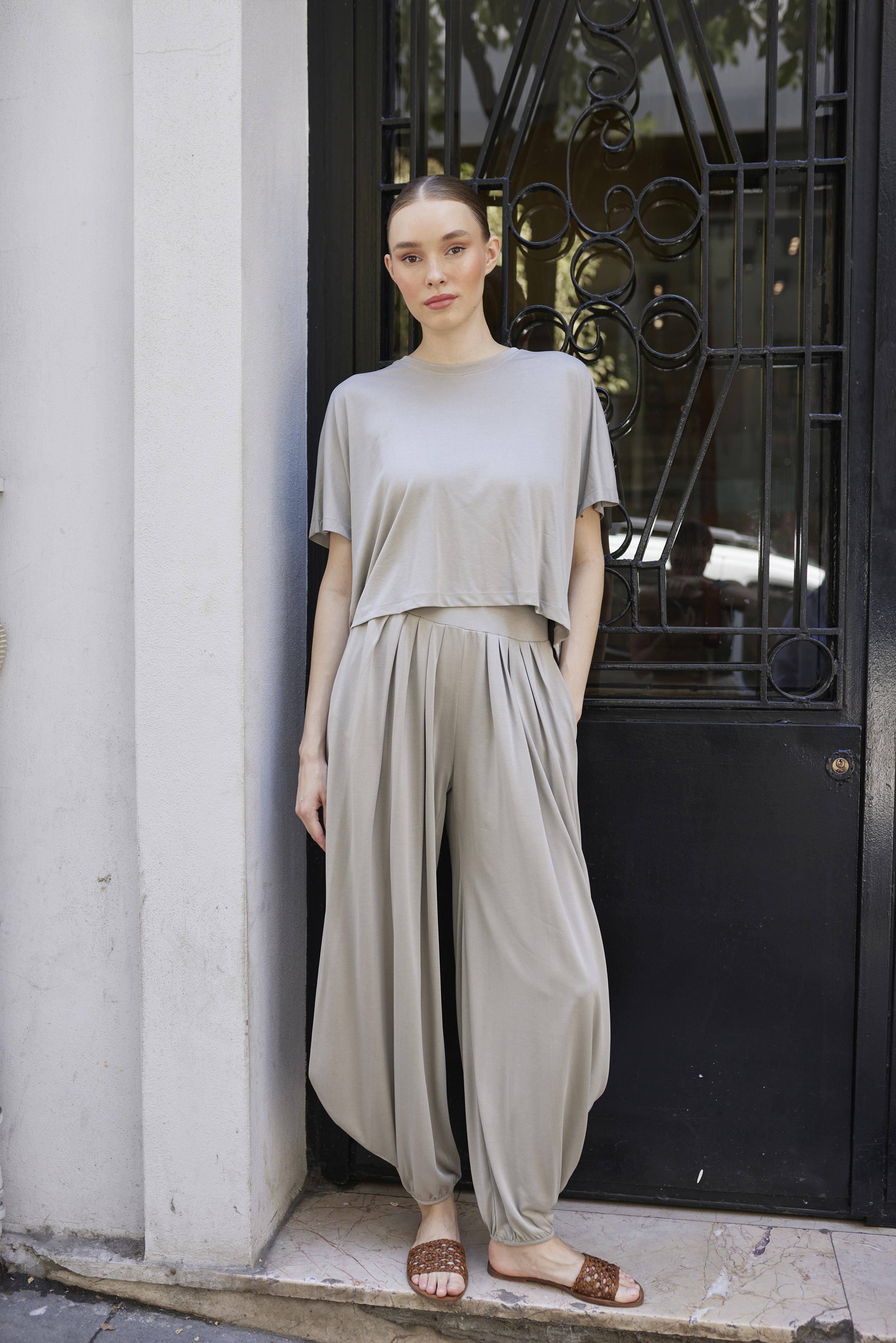 51149 TİŞÖRT PANTOLON TAKIM VİZON