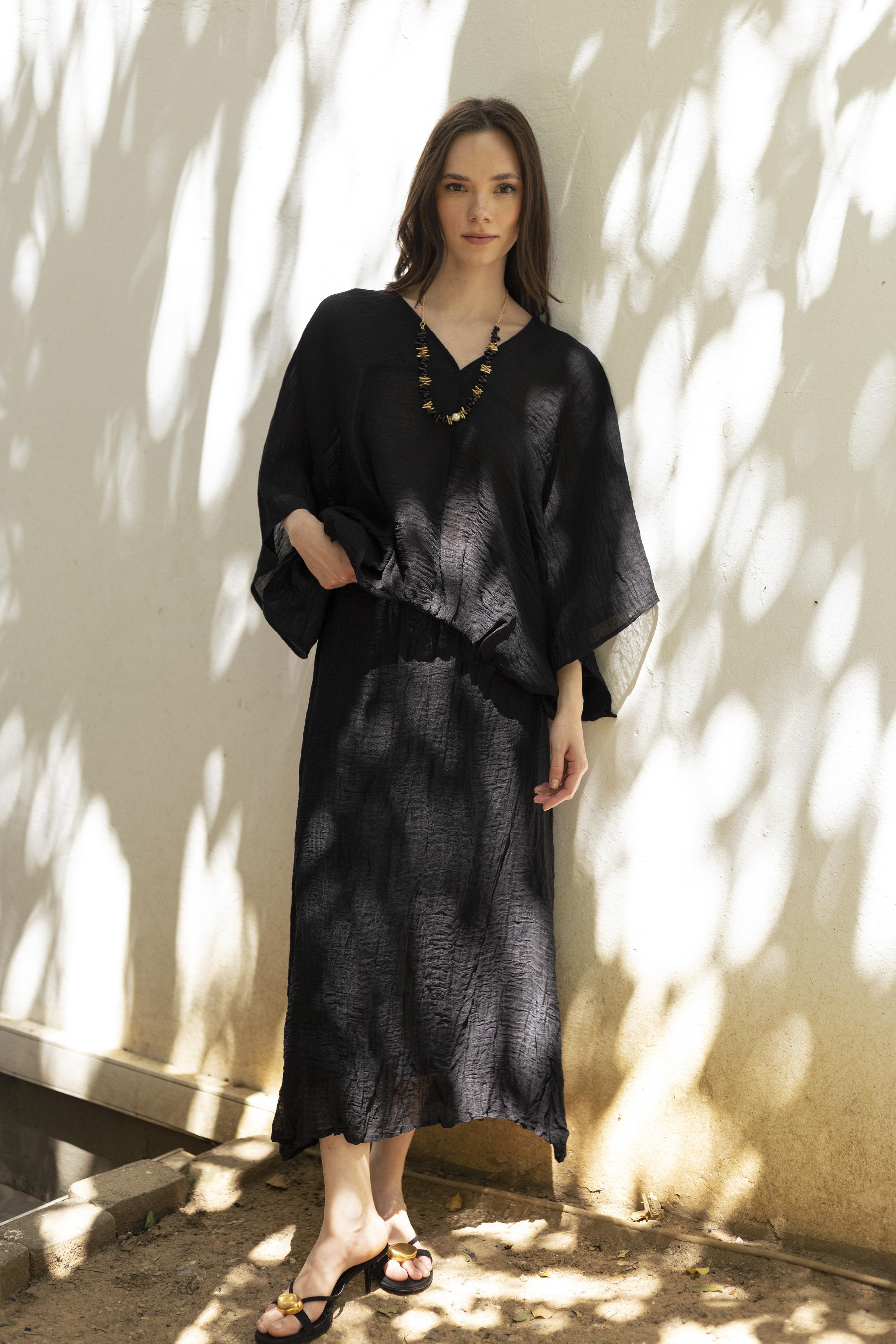 51134 BLUZ ETEK TAKIM SİYAH