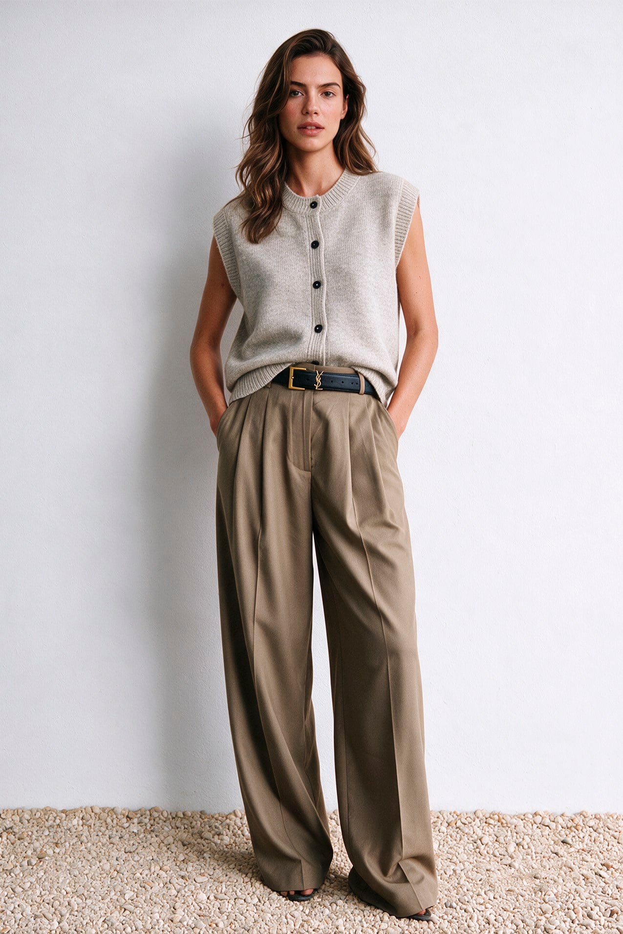 50997 POLİVİSKON PANTOLON KARAMEL