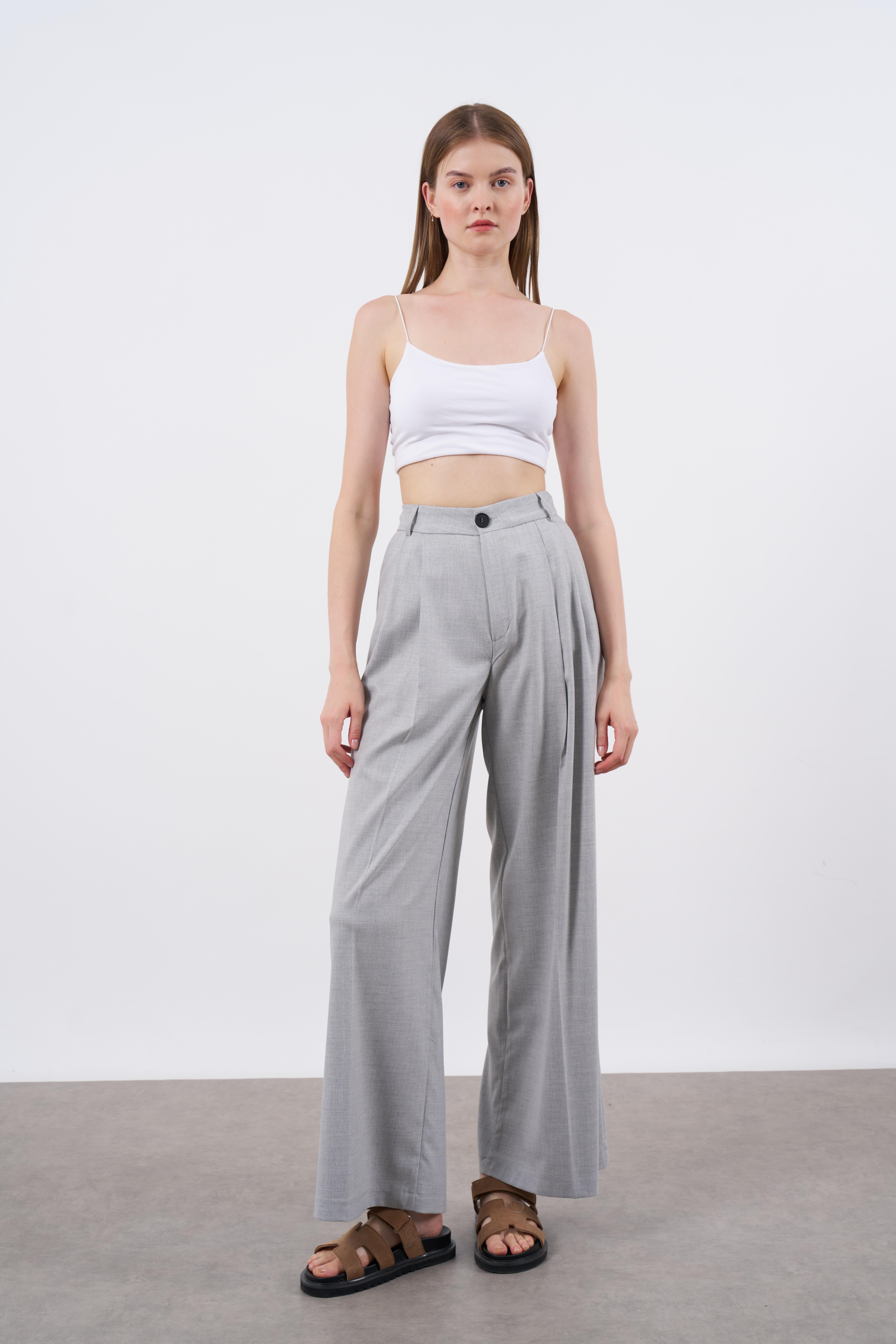 50997 POLİVİSKON PANTOLON GRİ